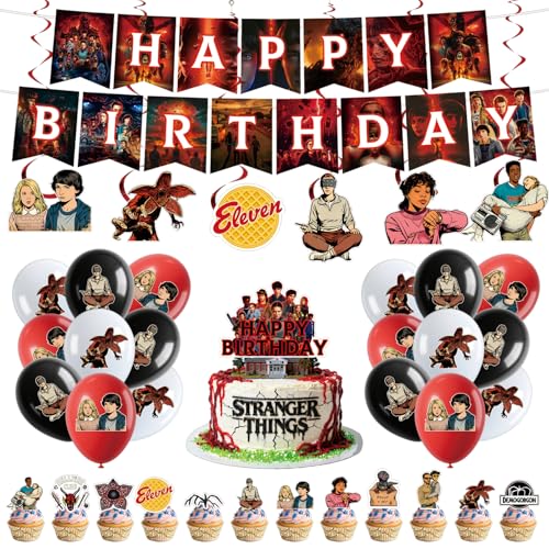 50pcs Stranger season 5 Things Party Supplies for kids, Birthday - Product Imagery
