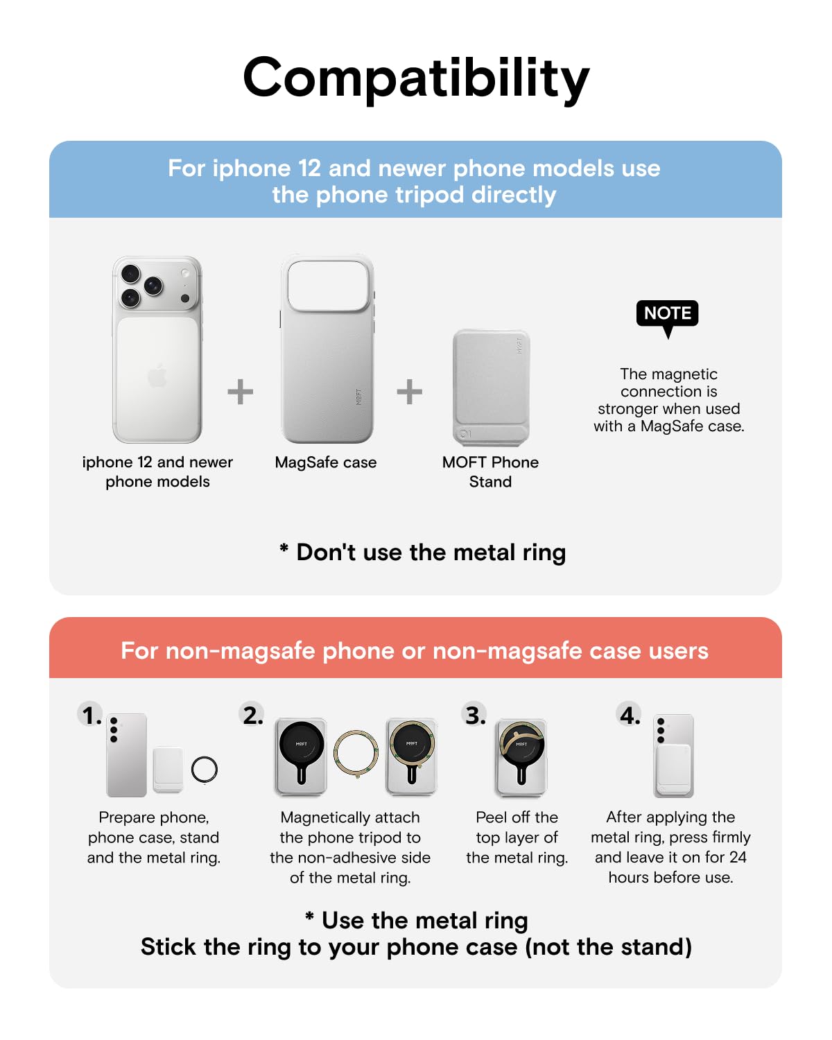 MOFT Phone Tripod Stand, Portable Selfie Stick for iPhone, Mulit-Angle - MOFT Official Product View 9