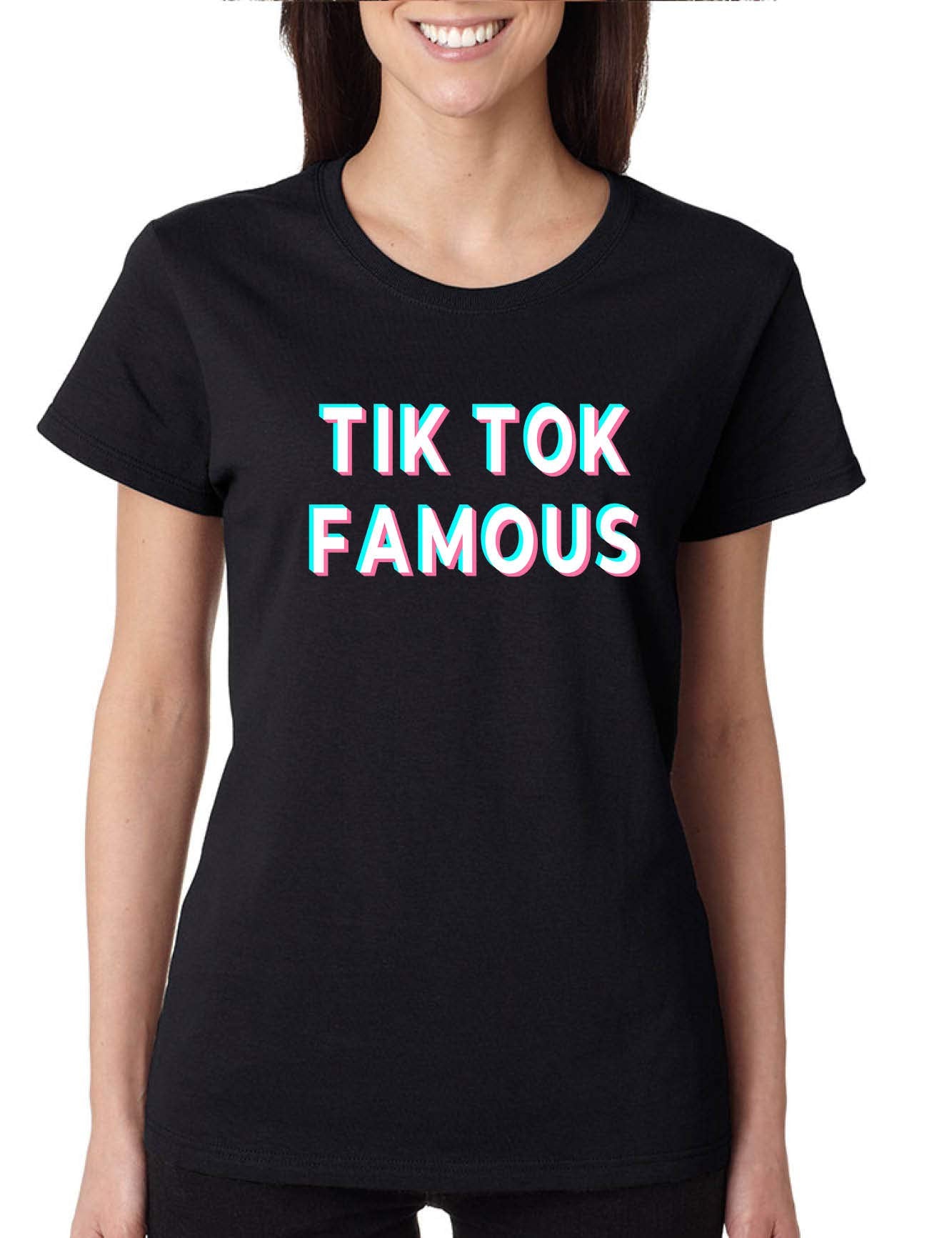 ALLNTRENDS Women's T Shirt TIK Tok Famous Cute Graphic Tee - View 1