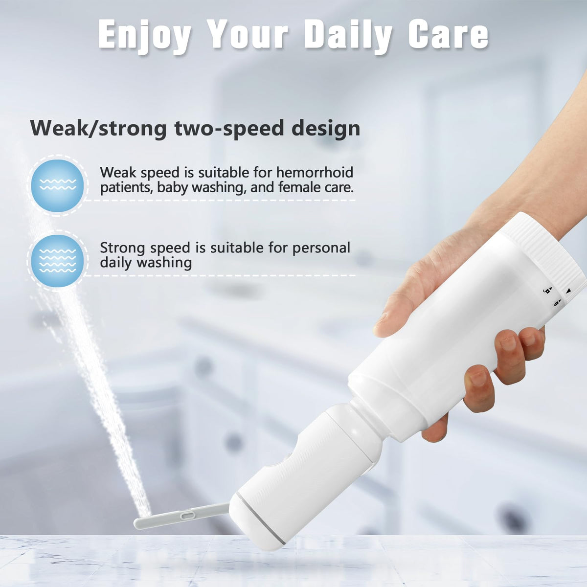 SPACEREST Portable Bidet for Travel with 360ml Bottle - SPACEREST Official Imagery - 5