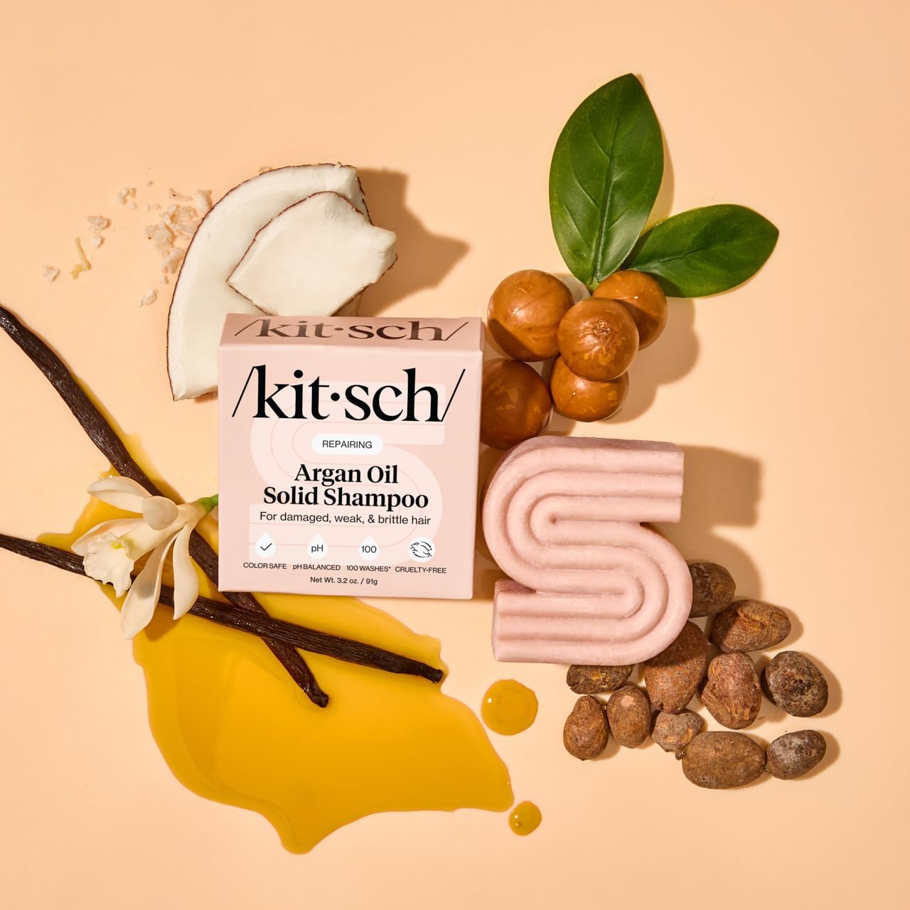 Elefair Tech Kitsch Argan Oil Shampoo Bar Soap for Hair Growth - & 3 - Elefair Tech Official Product View 10