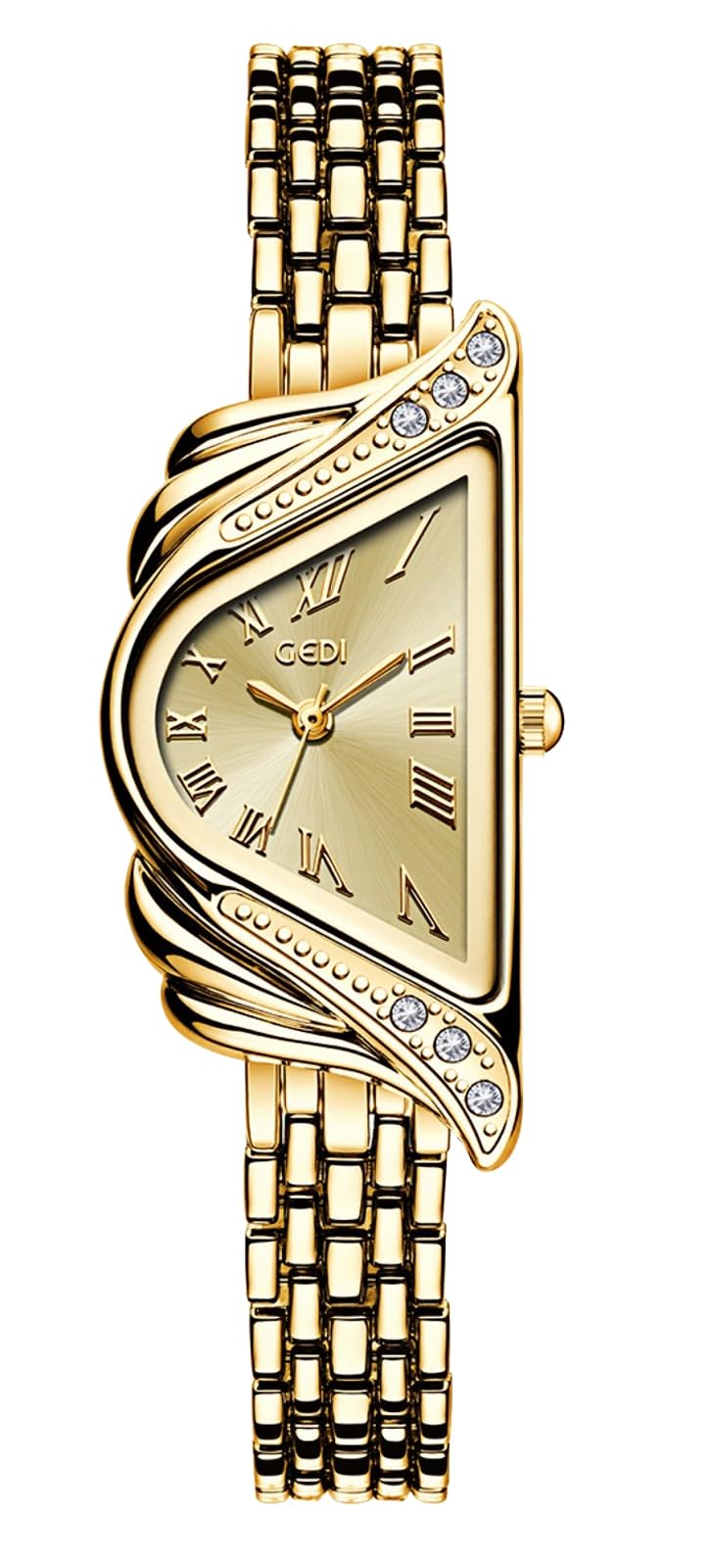 Gosasa Unique Womens Triangle Dial Watch Elegant Bracelet - Gosasa Official Imagery - 1
