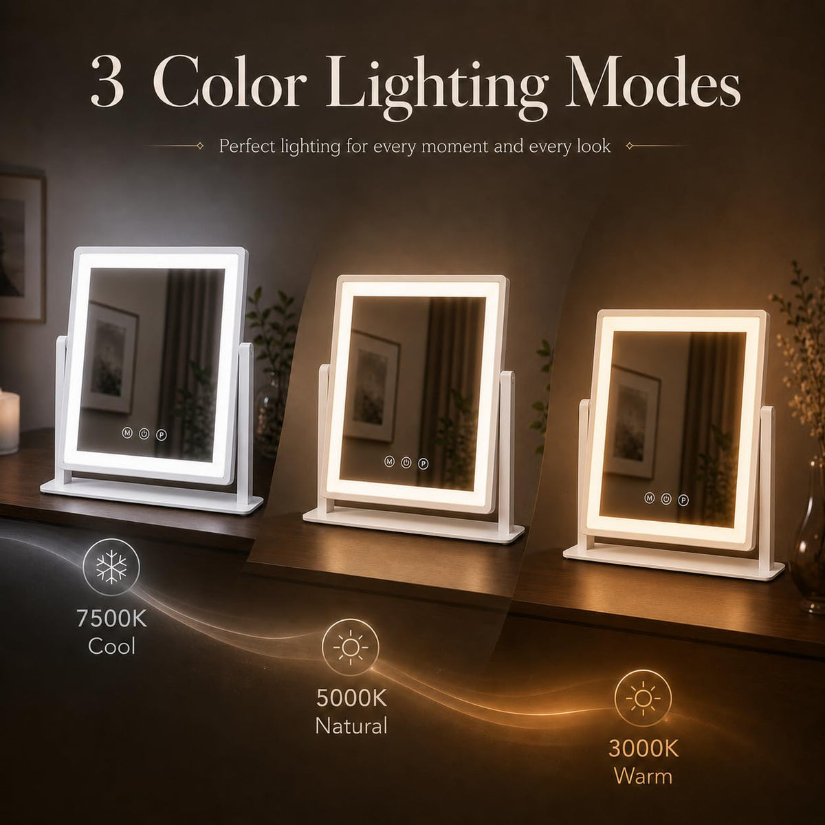 DECADENCE 14 1 x 12 1 in Lighted Makeup Mirror 10X 5X - DECADENCE Official Imagery - 5
