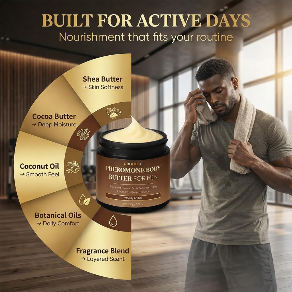 Pheromone Body Butter Men Mens Skin Cream Cologne Inspired - Allaura Beauty Official Imagery - 8