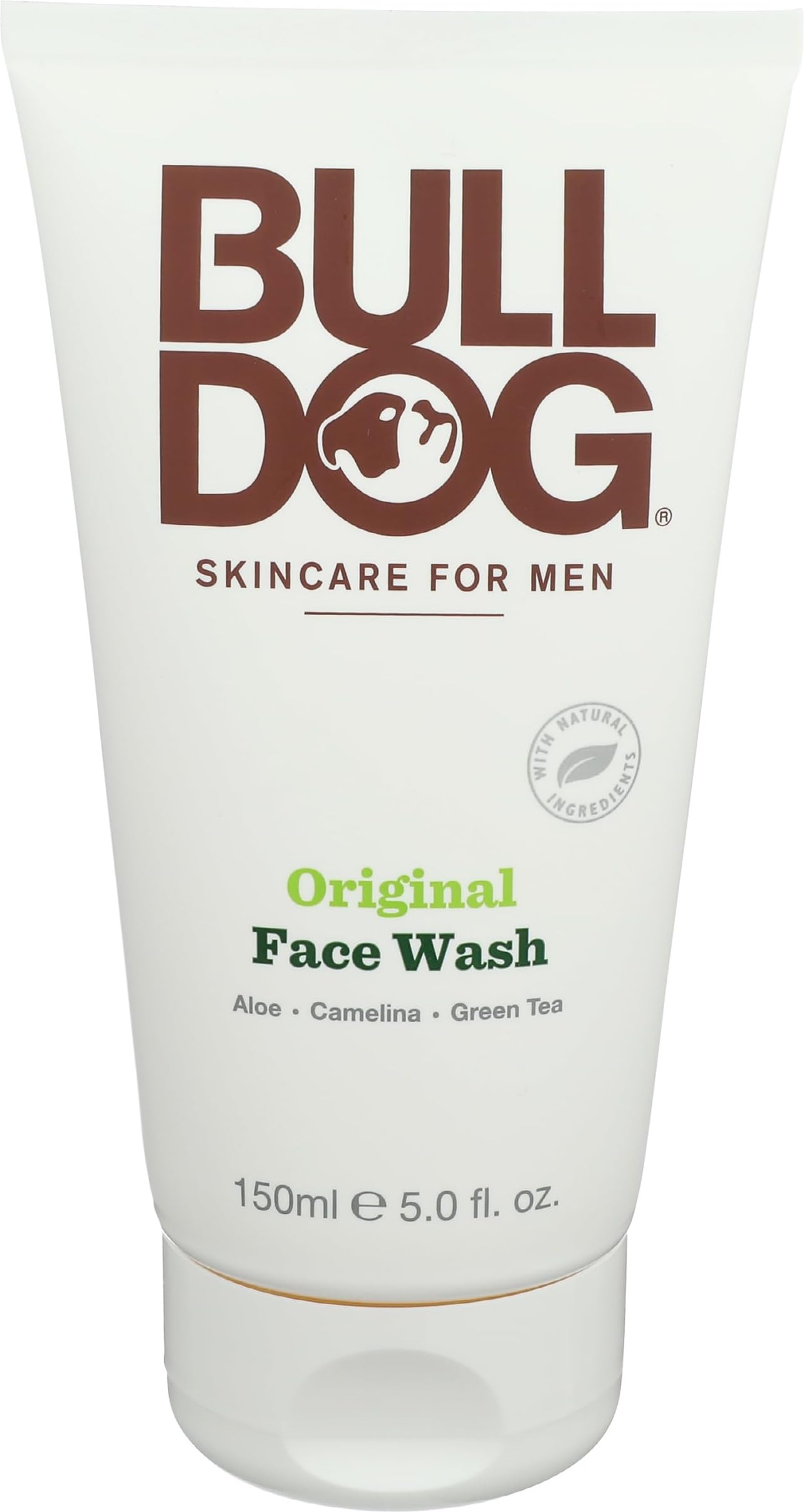 BULLDOG Mens Skincare and Grooming, Original Face Wash, 5 Fluid - Bulldog Skincare for Men