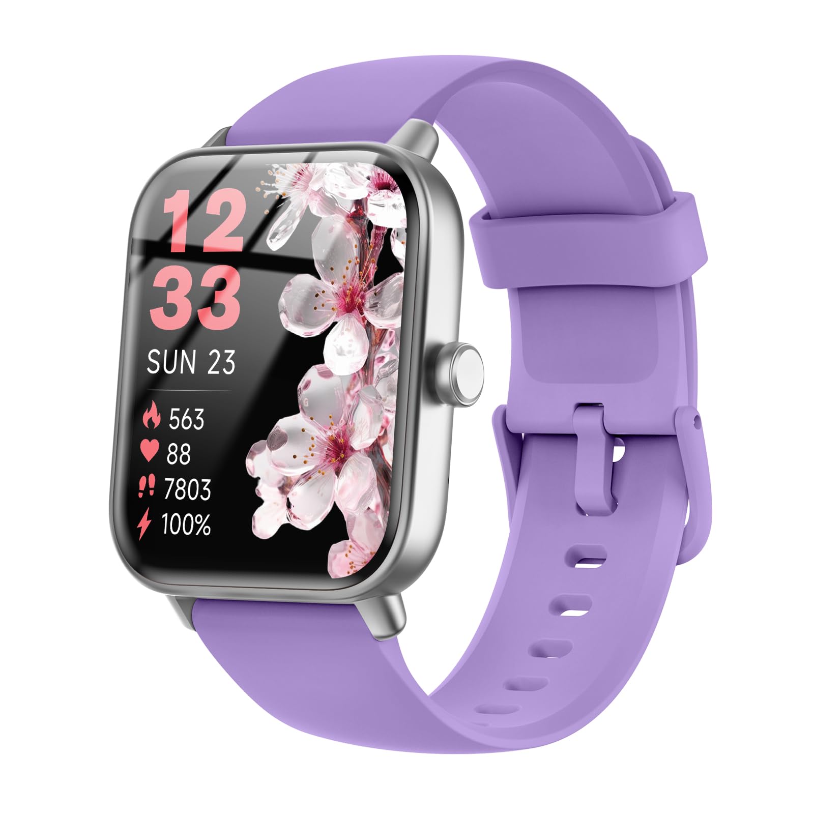 Quican Smart Watches for Women/Men, 2 Bands, Compatible for Android iP - View 10