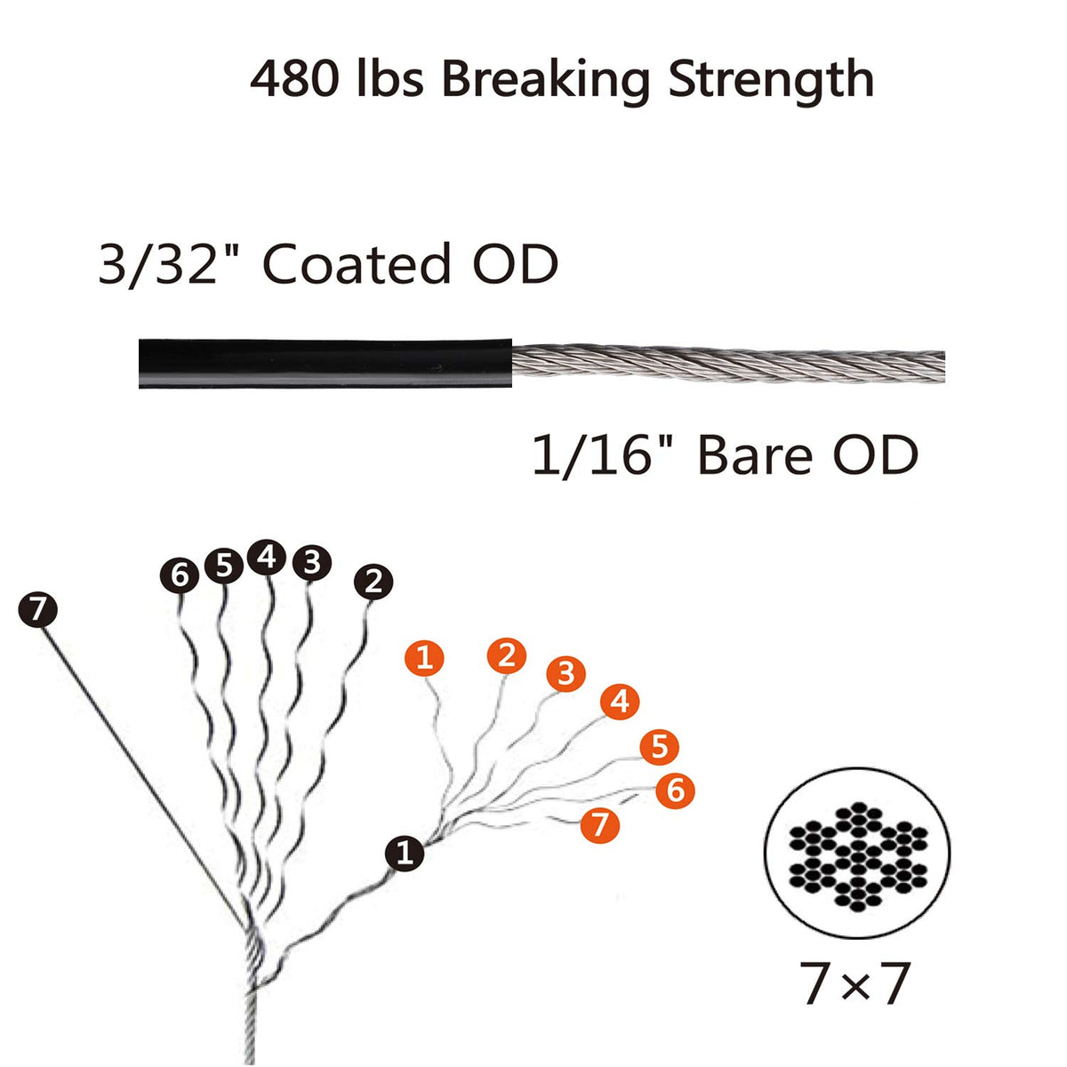 Outdoor String Light Hanging Kit Includ 164 FT Nylon Rope - BESTNEWLL Official Imagery - 7