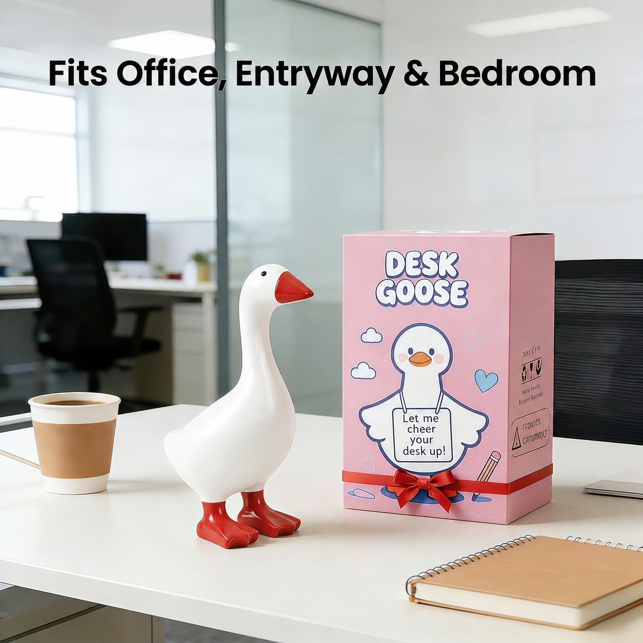 Desk Goose 7 Inch Mini Desktop Goose Statue Office Desk Decor - Generic Official Product View 8