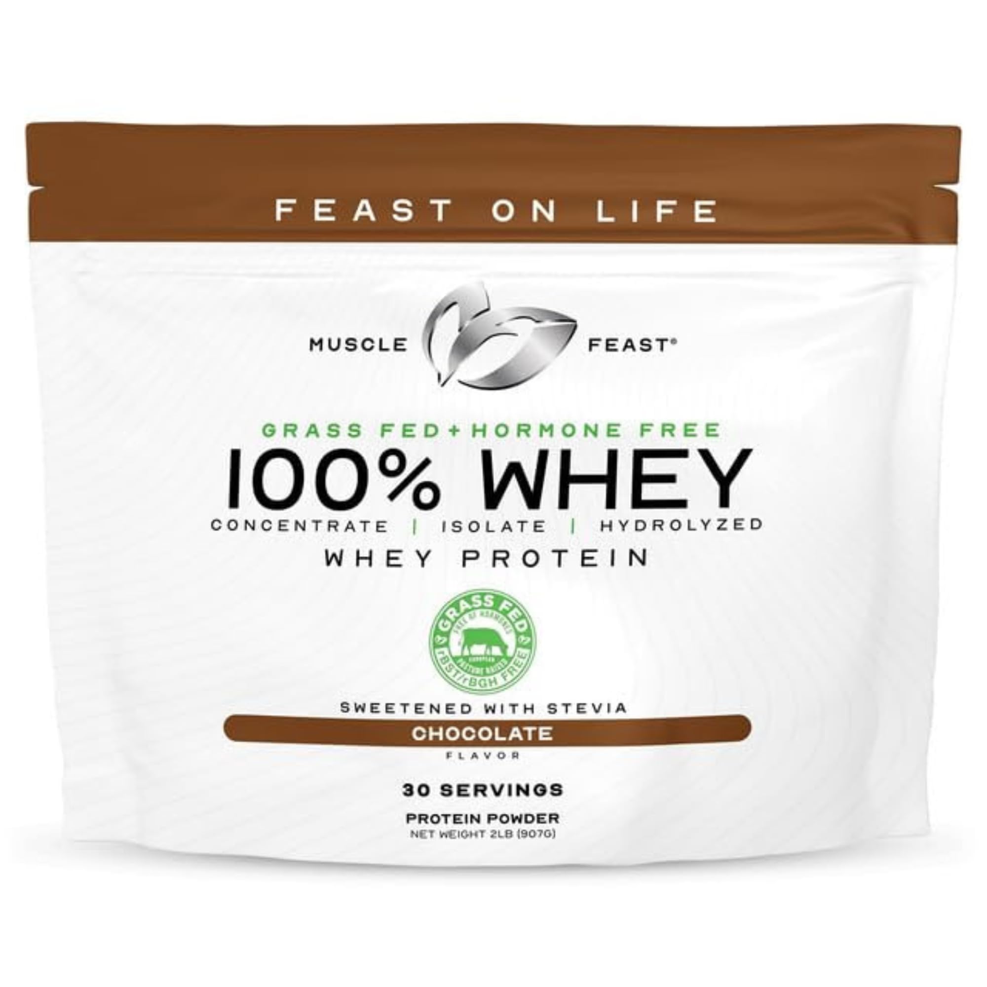 Muscle Feast 100% Grass Fed Whey Protein Powder Blend, Unflavored - Muscle Feast Official Product View 10