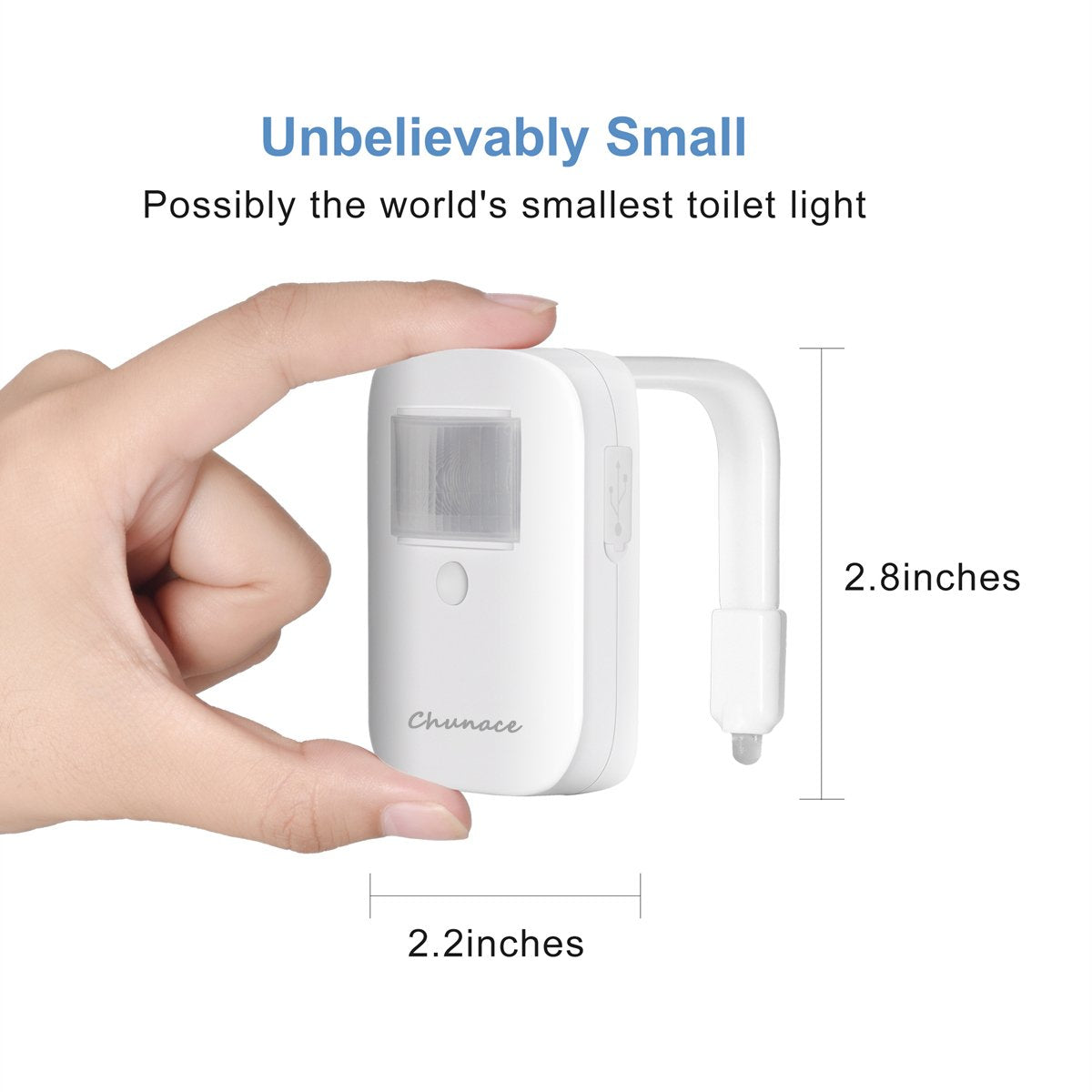 Chunace Toilet Light Motion Activated, Funny Gag Gift, USB-C Rechargea - View 2