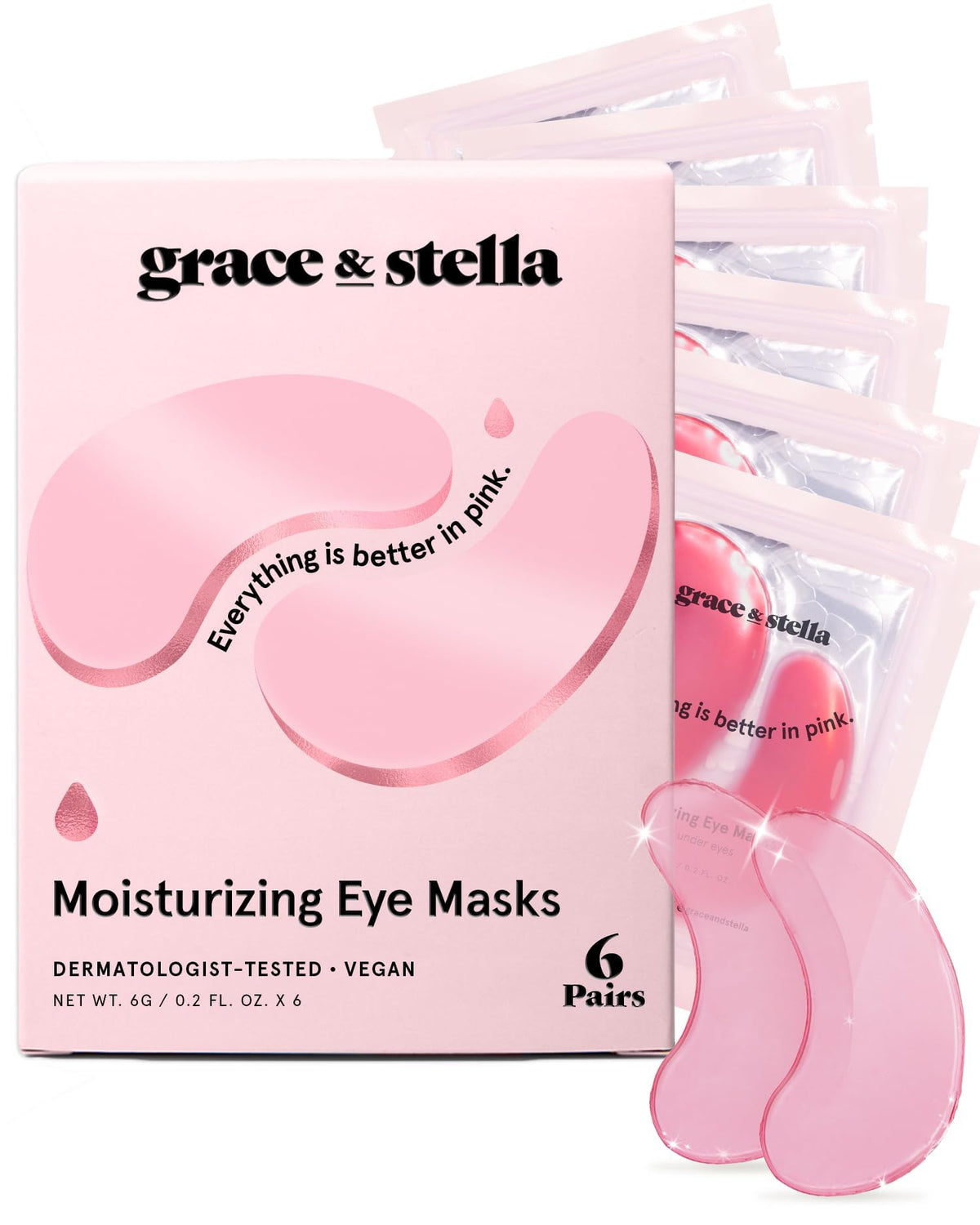 grace stella Award Winning Under Eye Mask - grace & stella Official Product Imagery - 2