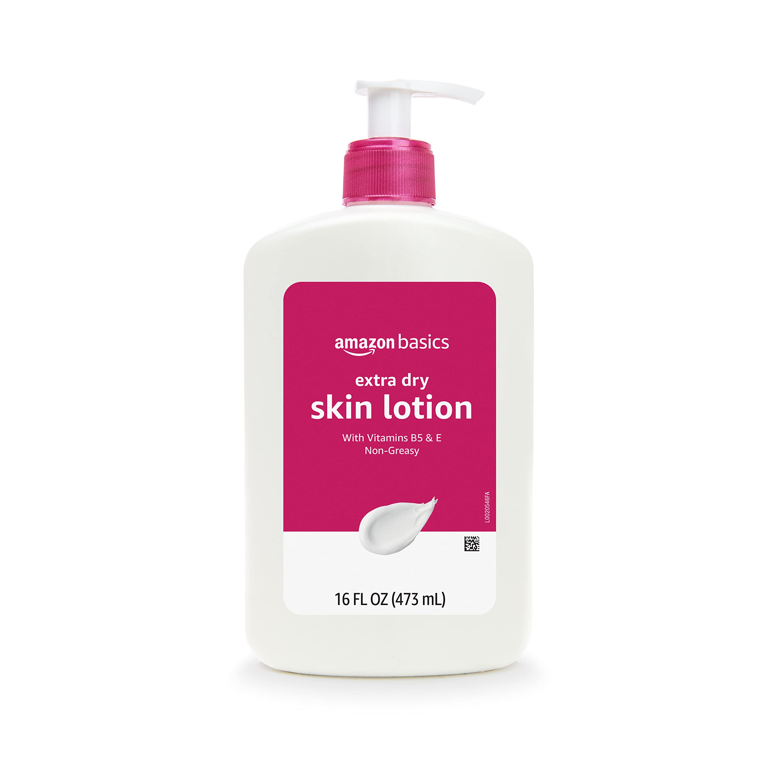 Amazon Basics Body Lotion For Dry Skin with Vitamins B5 & E, - Product Imagery