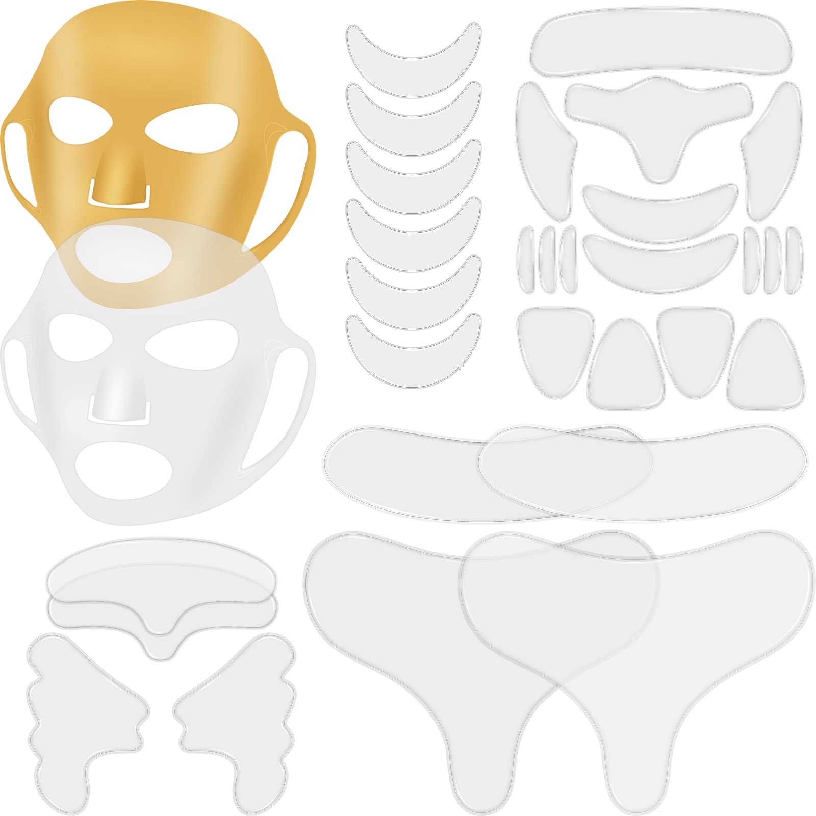Maitys 32 Pcs Silicone Face Mask &amp; Anti-Wrinkle - Maitys