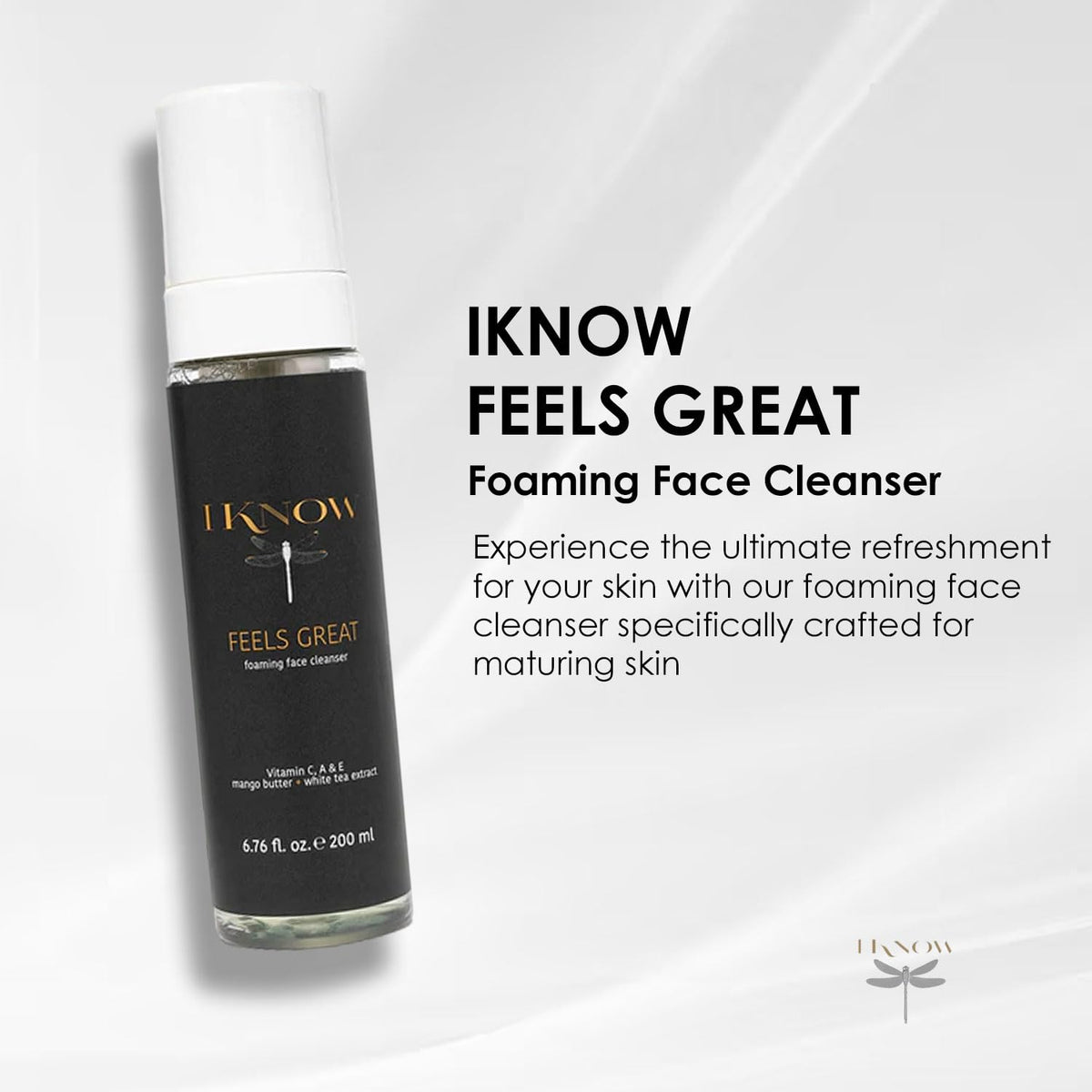 IKNOW FEELS GREAT Foaming Face Cleanser Gentle Facial - IKNOW Official Imagery - 3