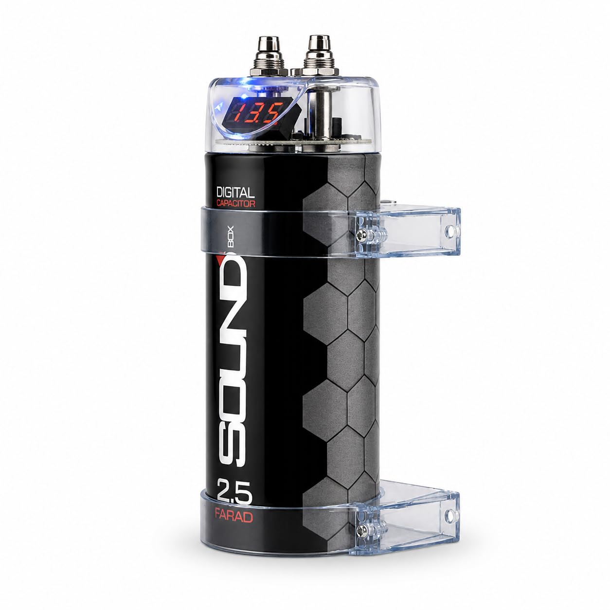 SoundBox SCAP2D, 2.5 Farad Digital Capacitor for Car Audio - 2500 by SoundBox - Angle View 7