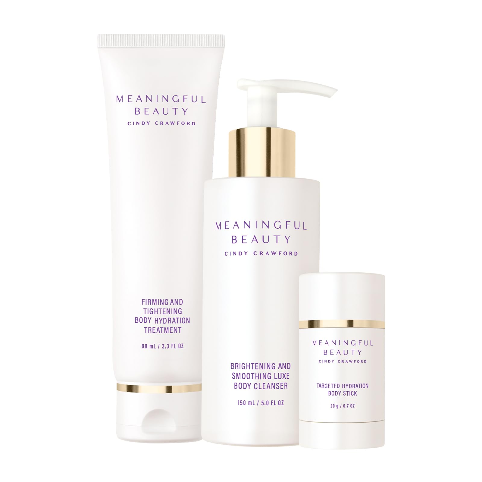 Meaningful Beauty Hydrating and Firming Bodycare Trio, 3-Piece - Product Imagery