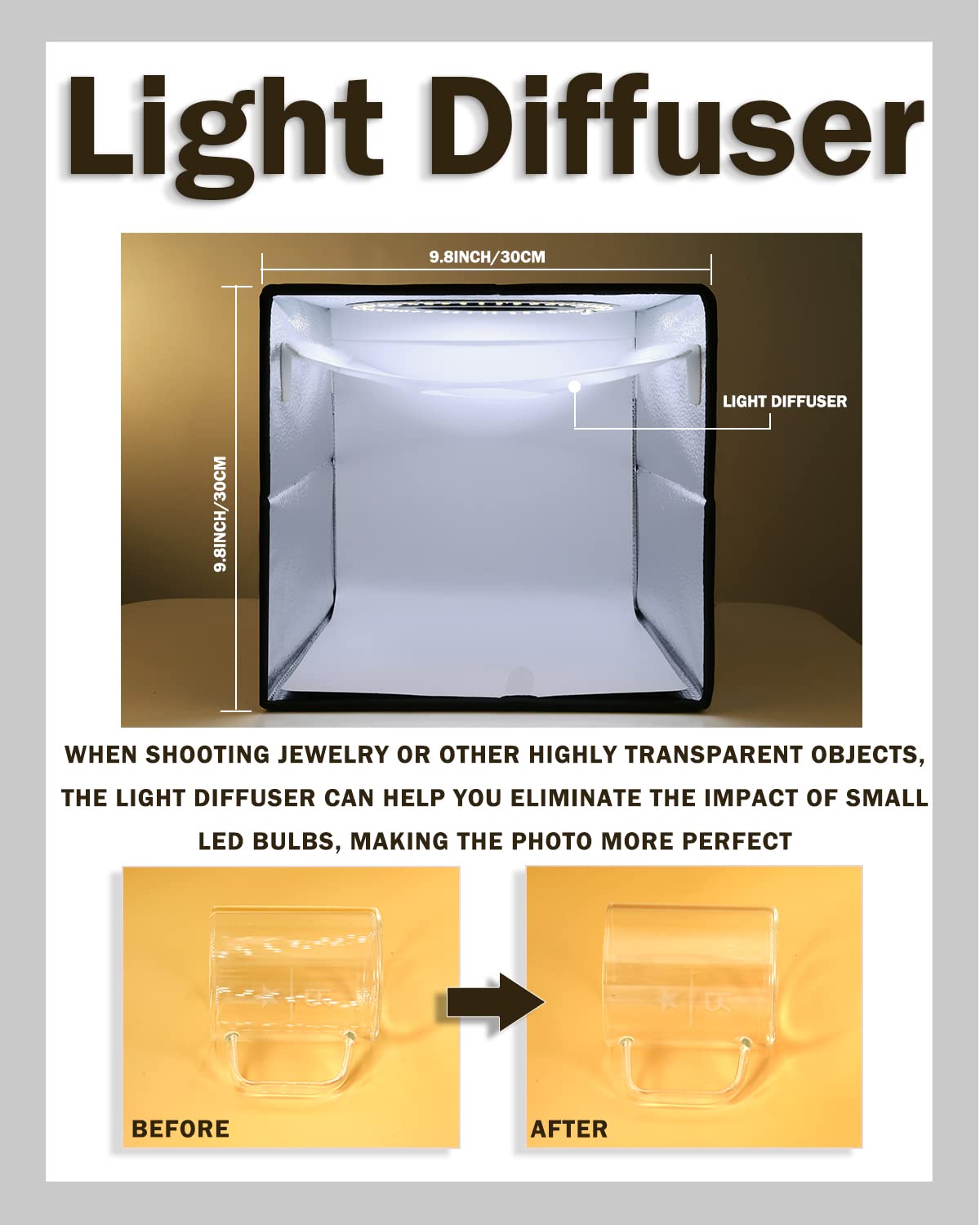 PULUZ 9 8 25cm Foldable Portable Photo Studio Light Box - PULUZ Official Imagery - 5