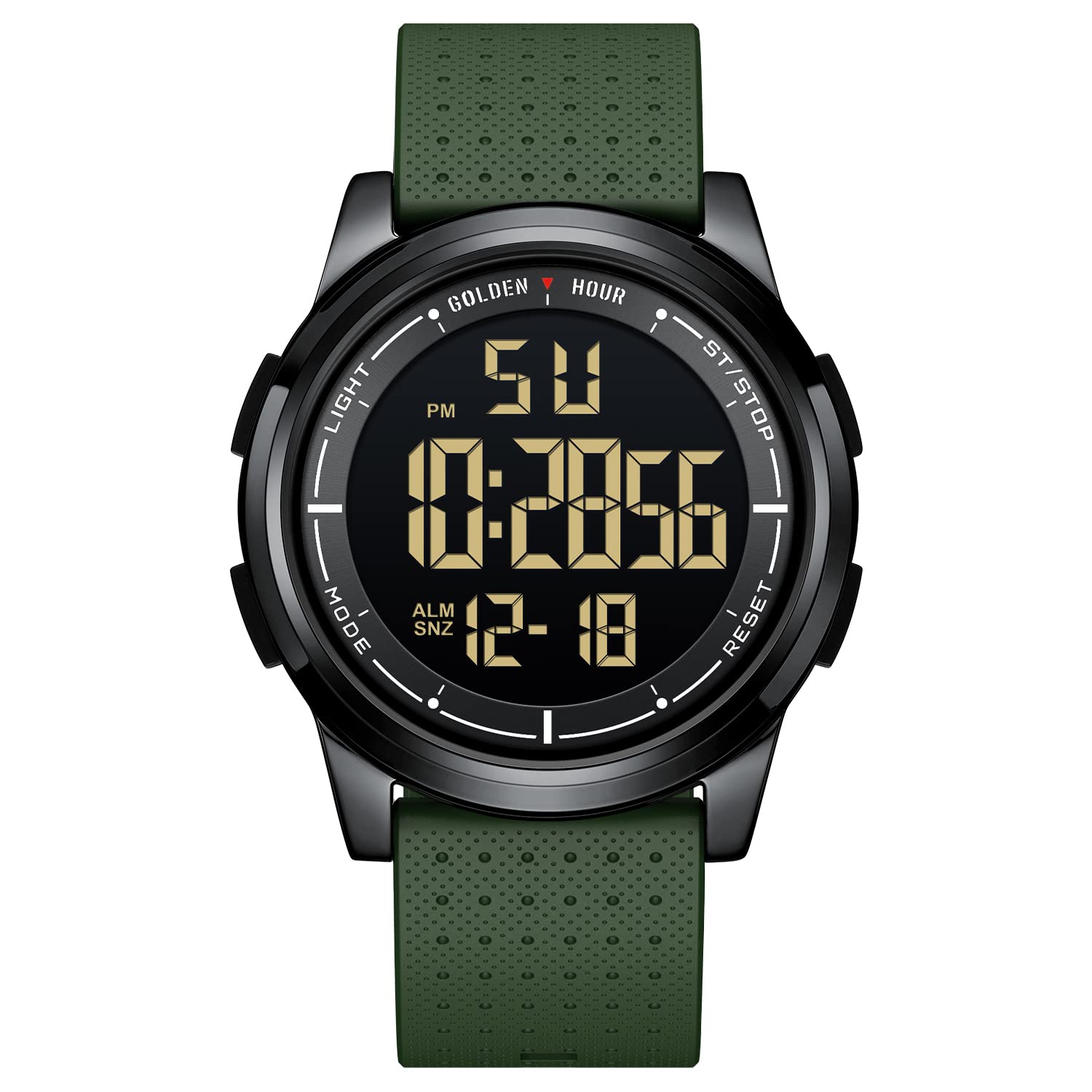 GOLDEN HOUR Ultra-Thin Minimalist Sports Waterproof Digital Men's Watc - View 8
