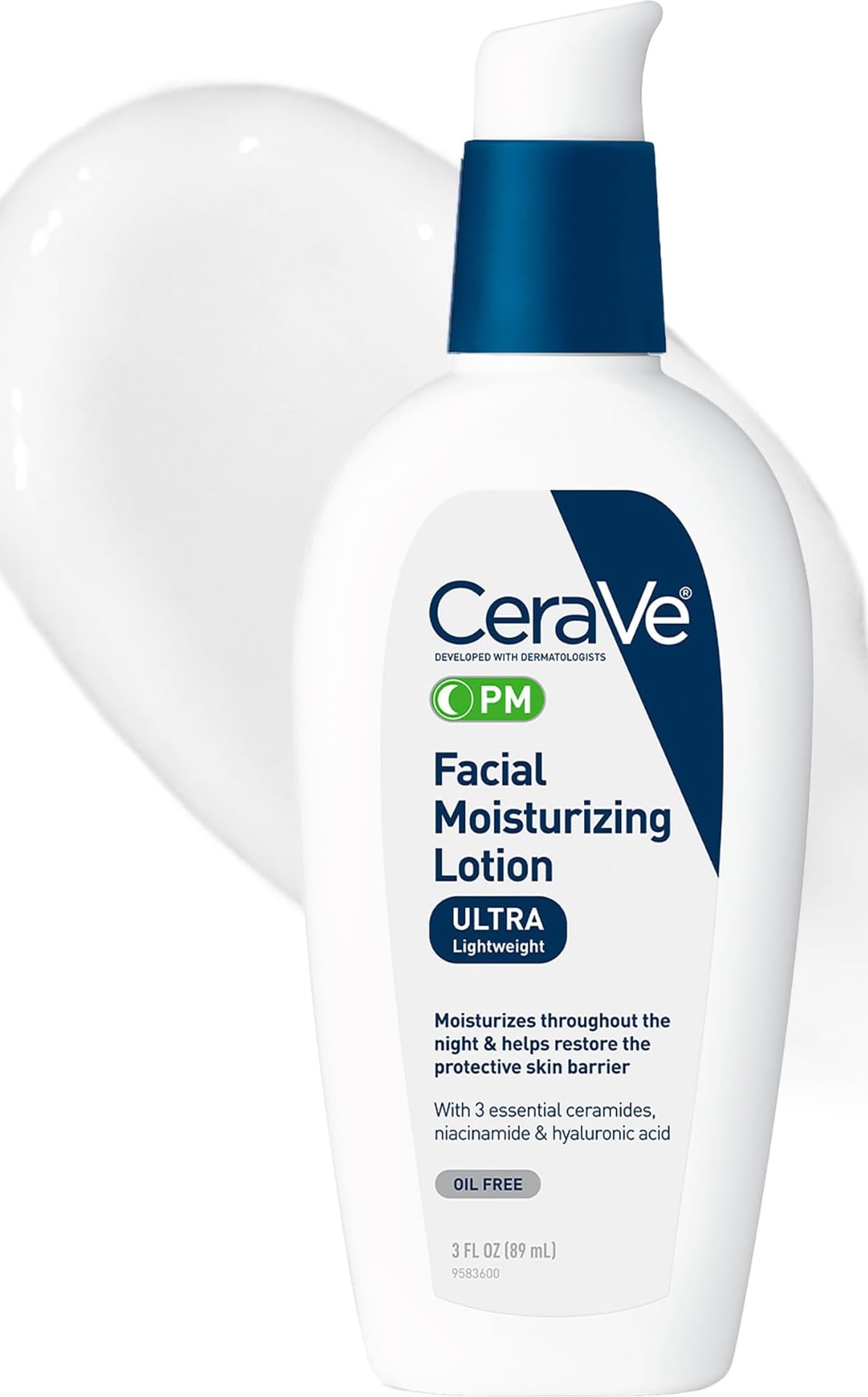 CeraVe PM Facial Moisturizing Lotion, Skin Care for Dry Skin,... - CeraVe Official Product View 2