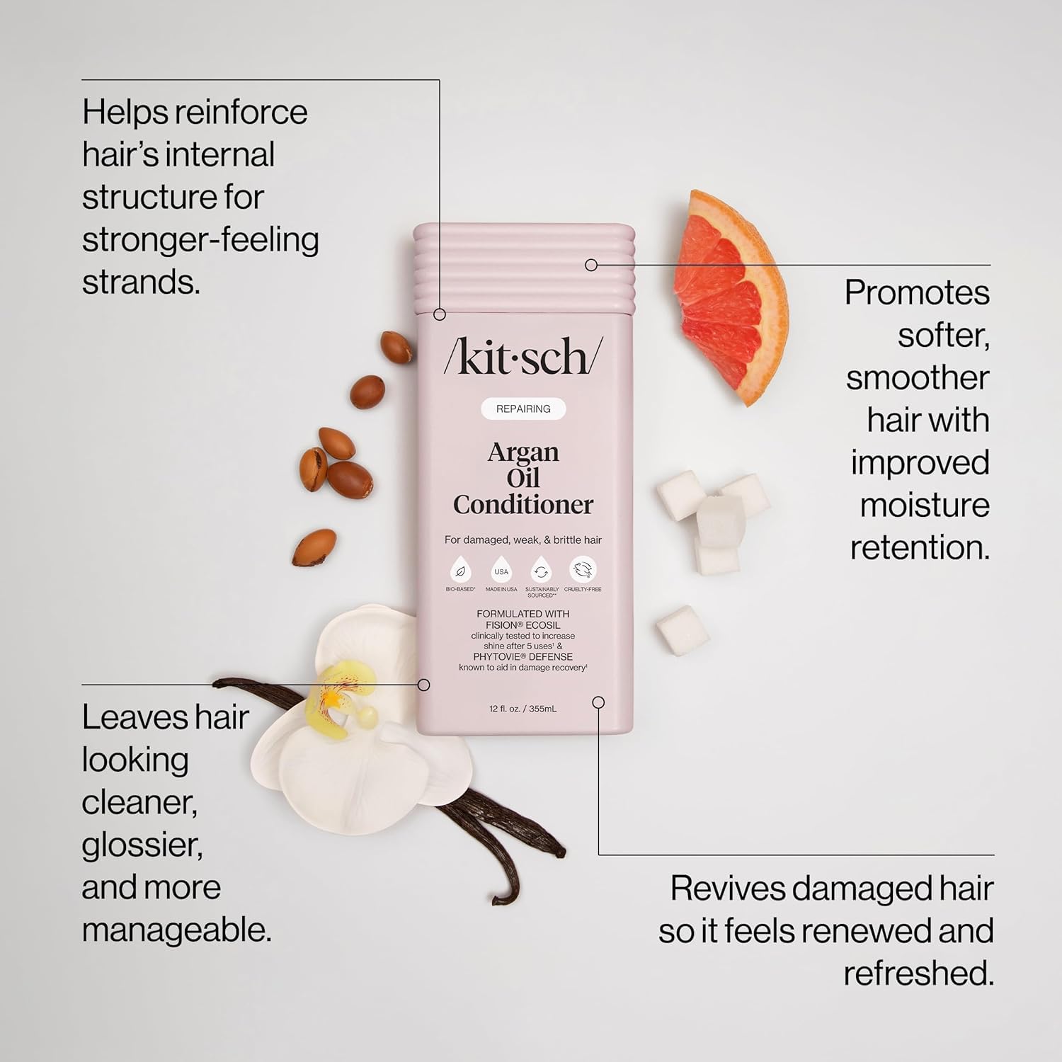 Kitsch Argan Oil Conditioner for Hair Growth - Kitsch Official Product View 3