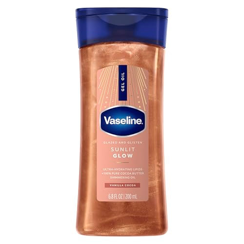 Vaseline Glazed and Glisten Sunlit Glow Body Gel Oil Shimmering - Product Imagery