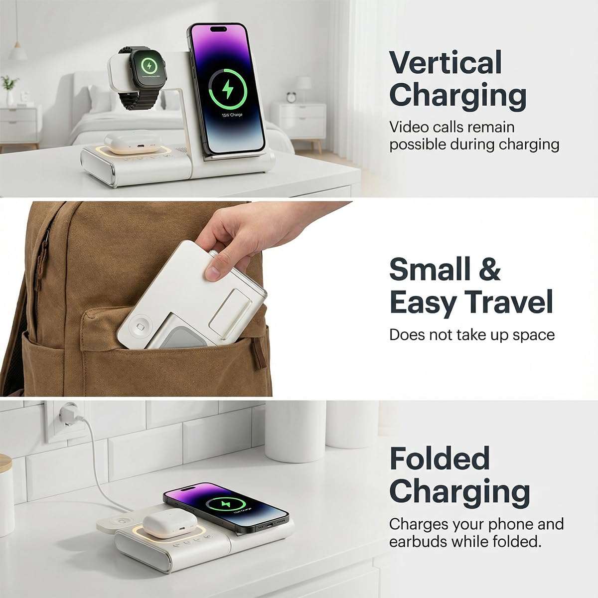 BLKE Bedside Charging Hub with Speaker Light Foldable - BLKE Pro Official Imagery - 8