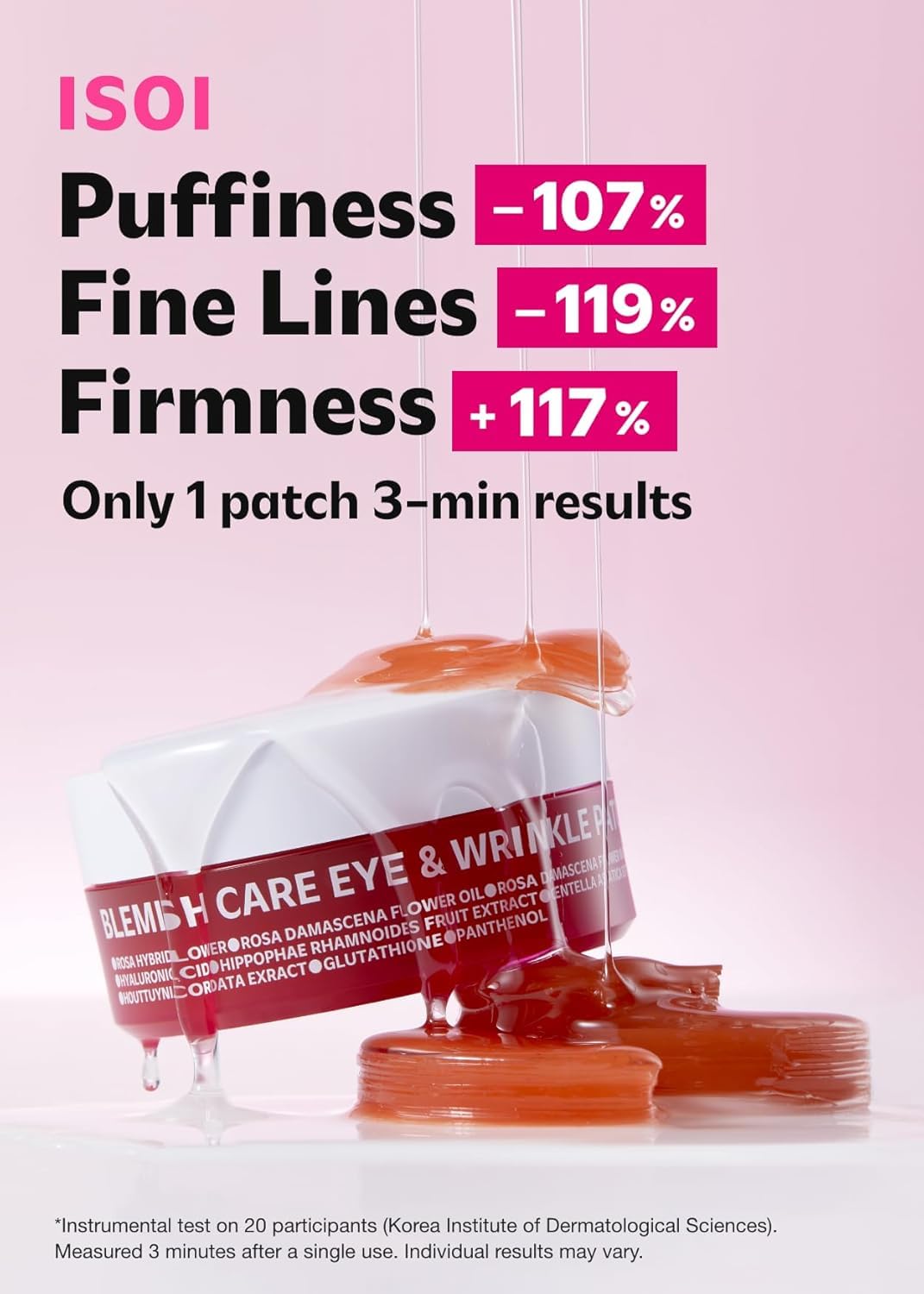 ISOI Blemish Care Eye Patches with Hyaluronic Acid, 90 Count - ISOI Official Product View 3