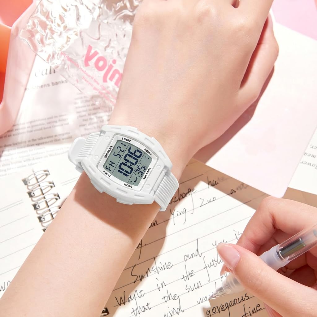 FANMIS Retro Digital Sports Watch Square Watch for Men Women - FANMIS Official Imagery - 3