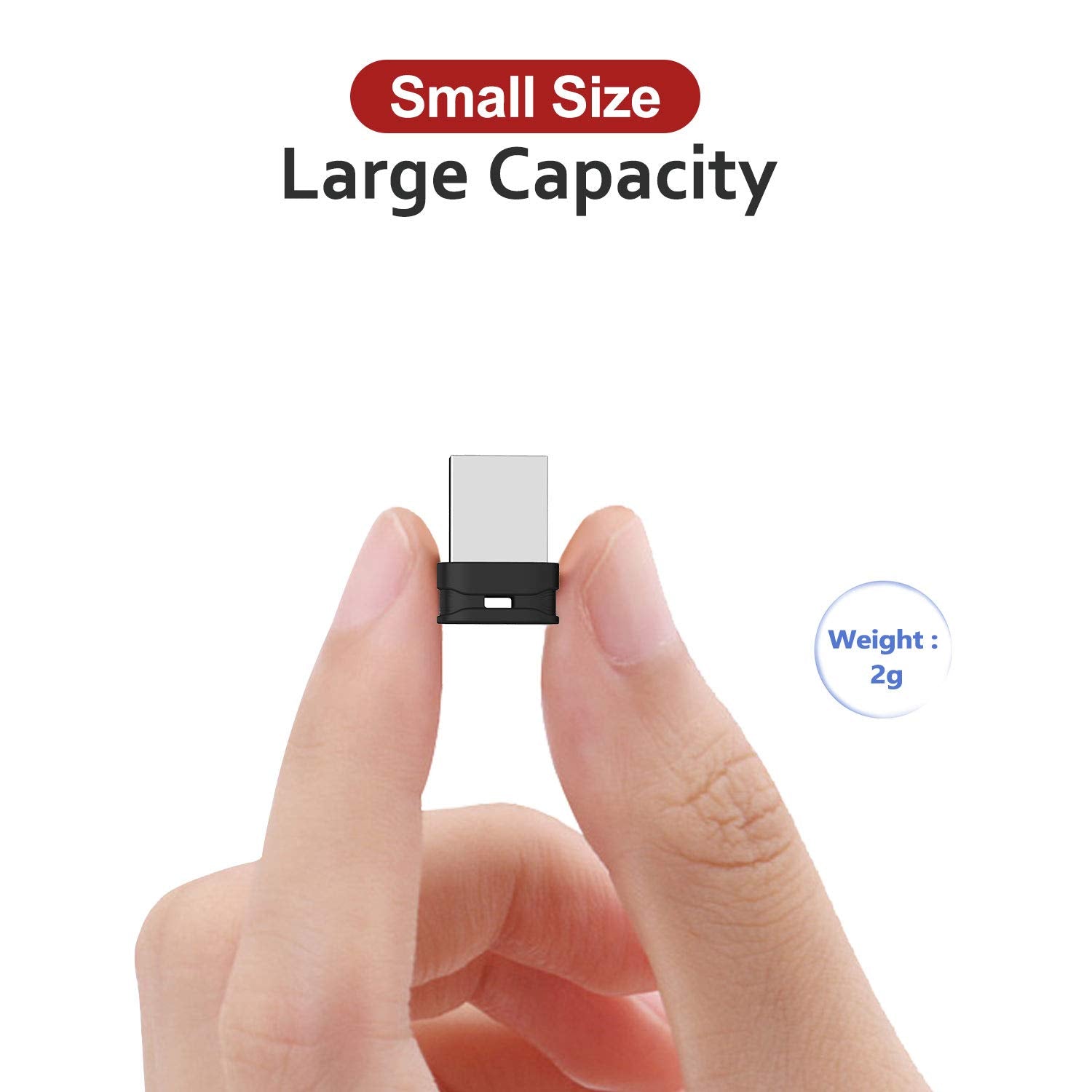 64GB USB Flash Drive K&ZZ Ultra Slim Thumb Drive USB 2.0 Memory Stick USB Drive - K&ZZ Official Product View 2