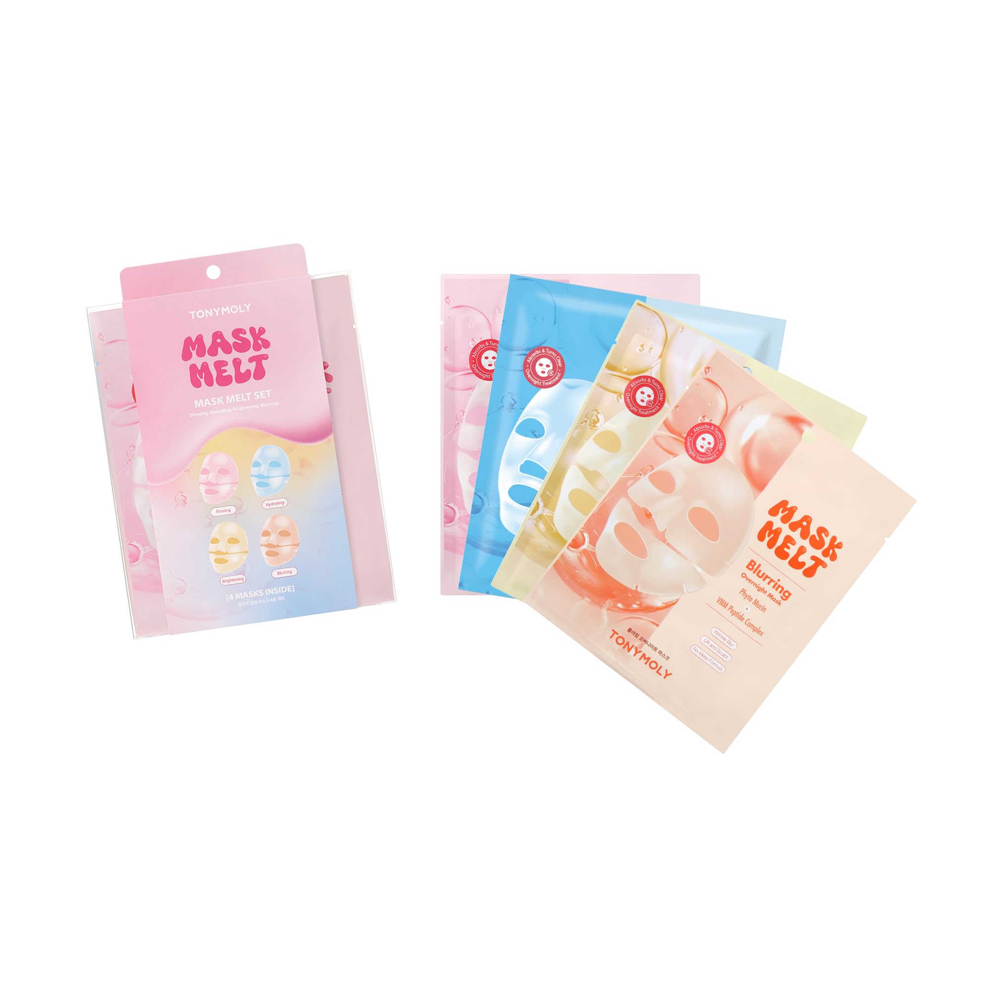 TONYMOLY Mask Melt Blurring Mask, 4-Pack - TONYMOLY