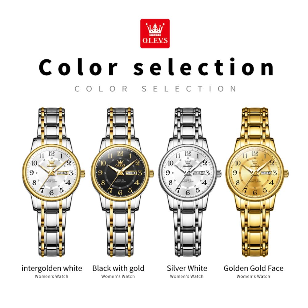 OLEVS Watches for Women Dress 30M Waterproof Long Band for Medium Wris - View 7