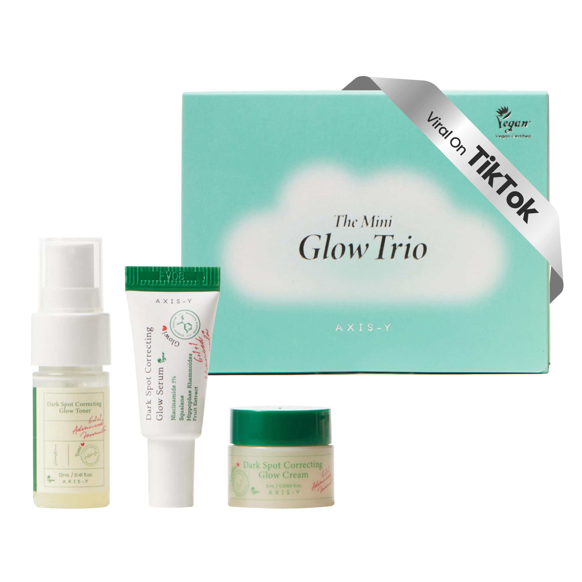 AXIS-Y Glow Your Own Way Korean Skin Care Set with Serums, Toner - AXIS-Y