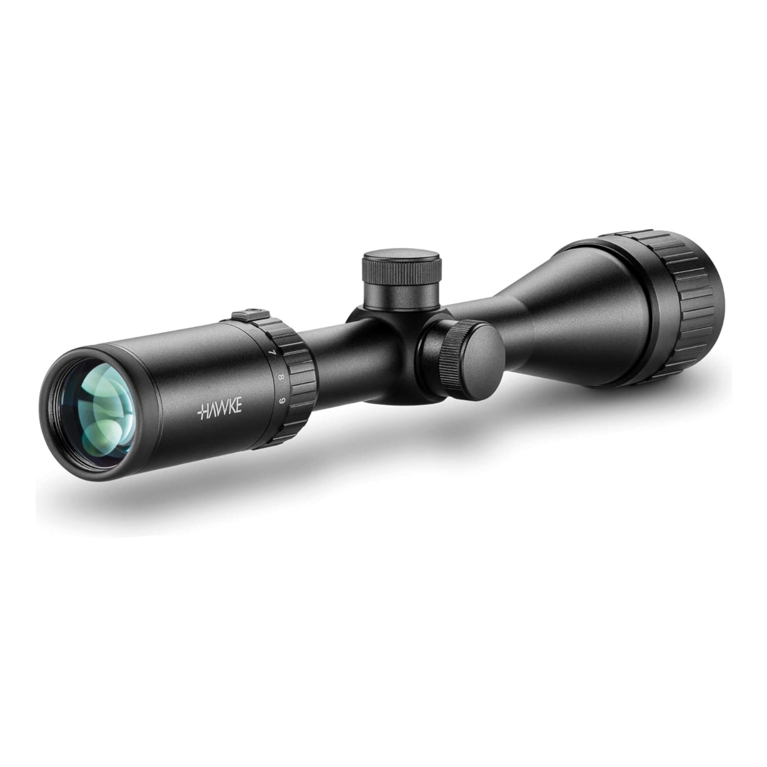 Hawke rifle scope on a white background