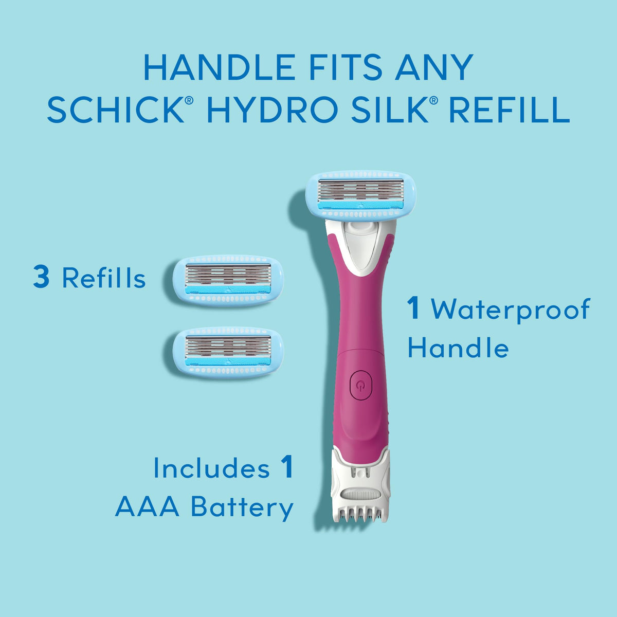 Schick Hydro Silk TrimStyle 2in1 Bikini Trimmer Razor Handle - Schick Hydro Silk Official Imagery - 8