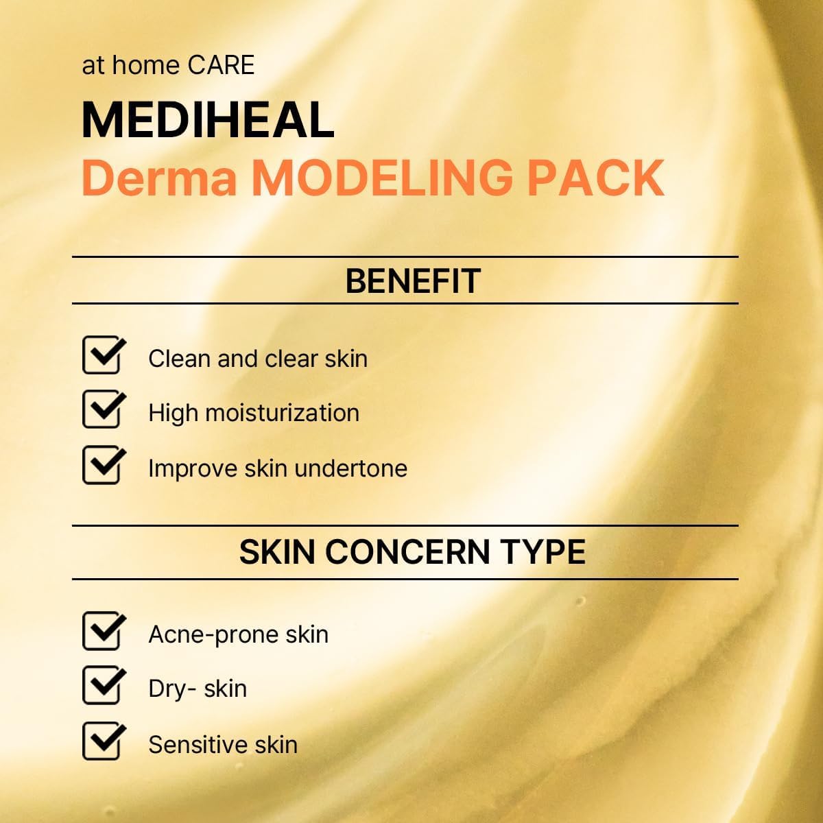 MEDIHEAL Vitamin Derma Modeling Pack (Pack of 1) - for Skin Radiance - MEDIHEAL Official Product View 4