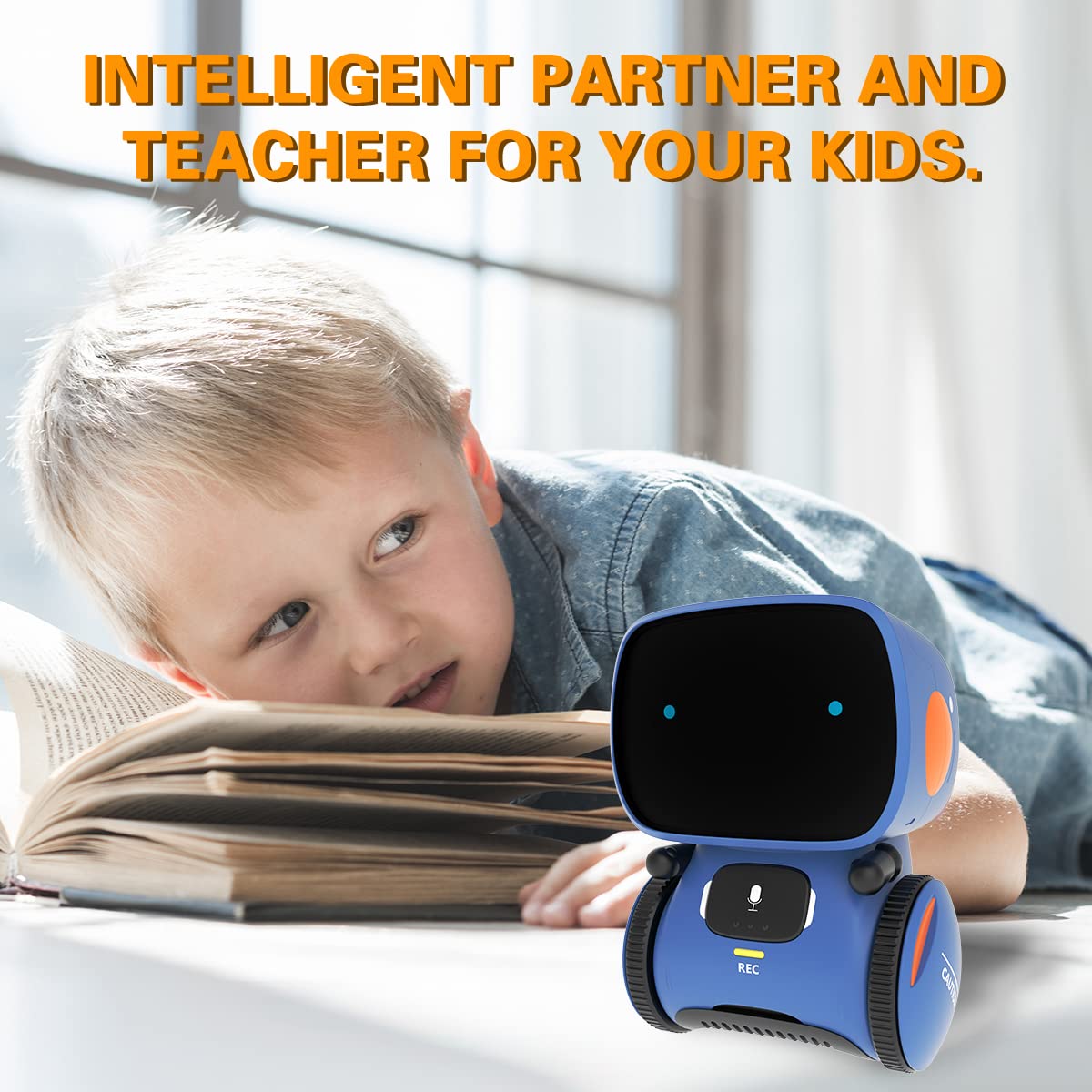 Kids Robot Toys for Girls and Boys Touch and Voice Control - 98K Official Imagery - 8
