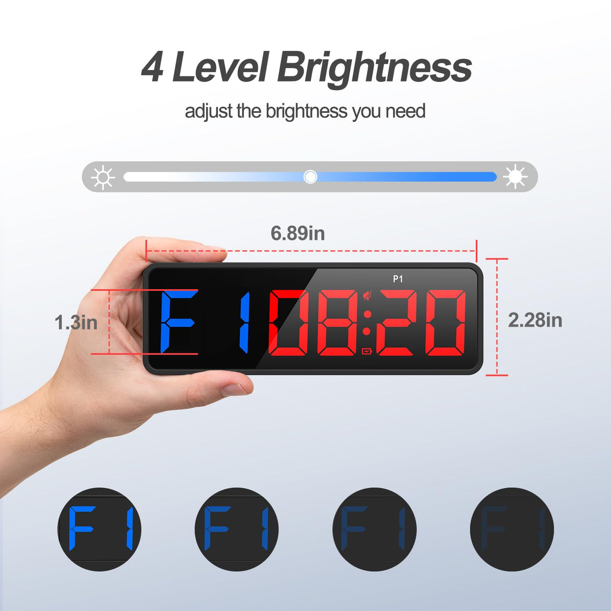 ANJANK Small Portable Gym Timer Clock Strong Magnet Workout - ANJANK Official Imagery - 3