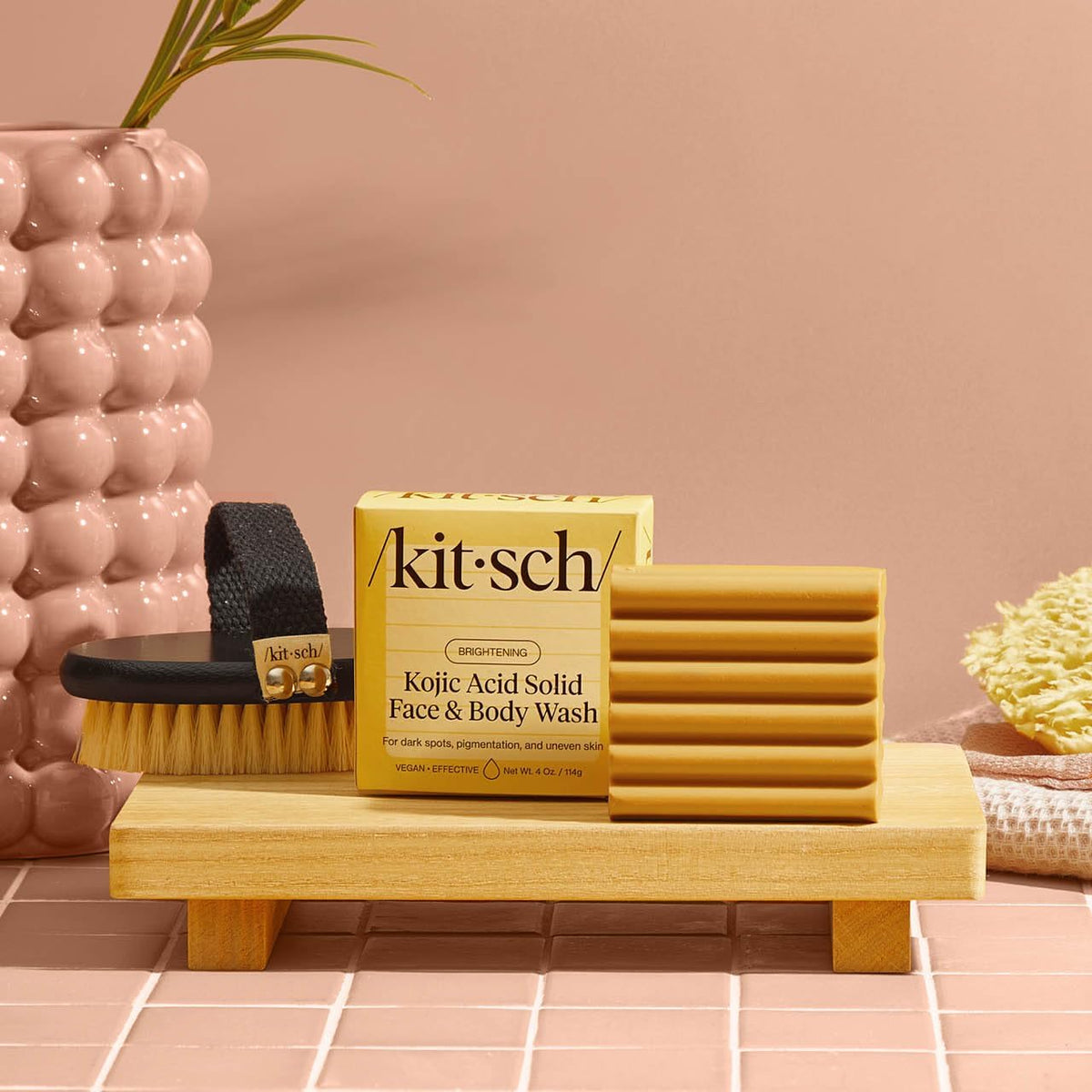 Kitsch Kojic Acid Soap Turmeric Soap Bar Made in USA 4 oz - Kitsch Official Product Imagery - 6