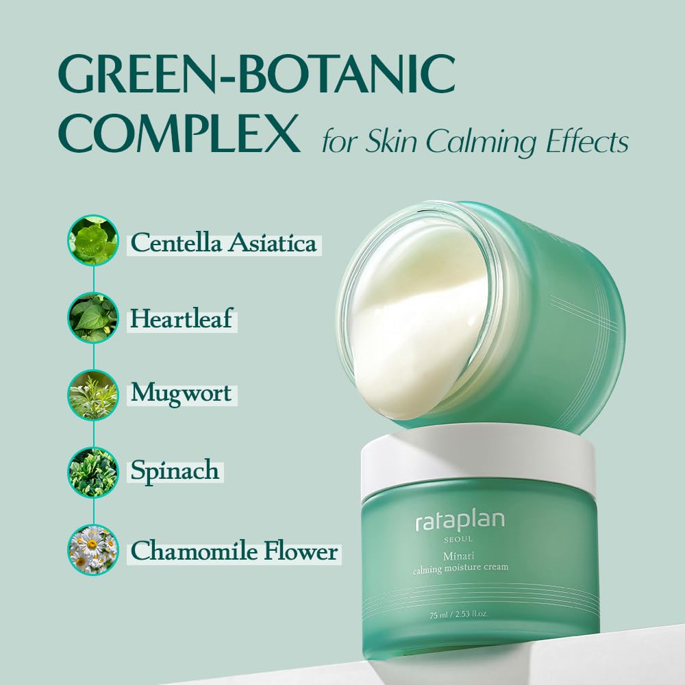 RATAPLAN Minari Calming Moisture Cream with Hyaluronic Acid, - RATAPLAN