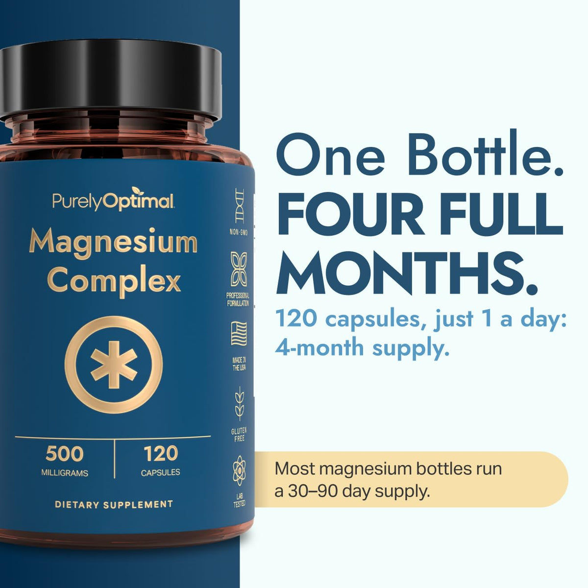 Purely Optimal Magnesium Complex for Women Men 6 Forms 120ct - Purely Optimal Official Imagery - 5