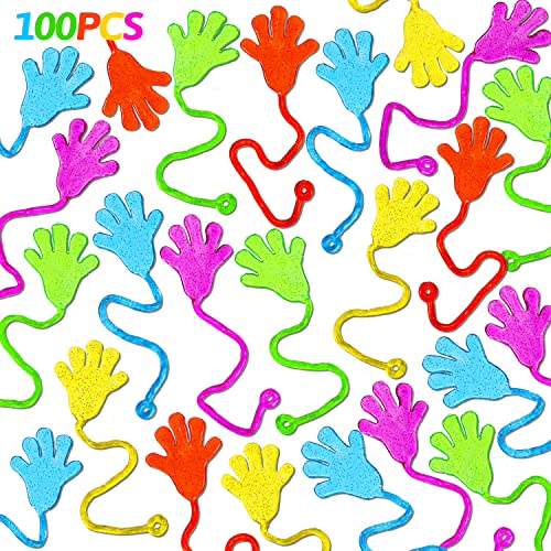 100PCS Sticky Hands Bulk Party Favors for Kids 4-8 8-12 - Product Imagery