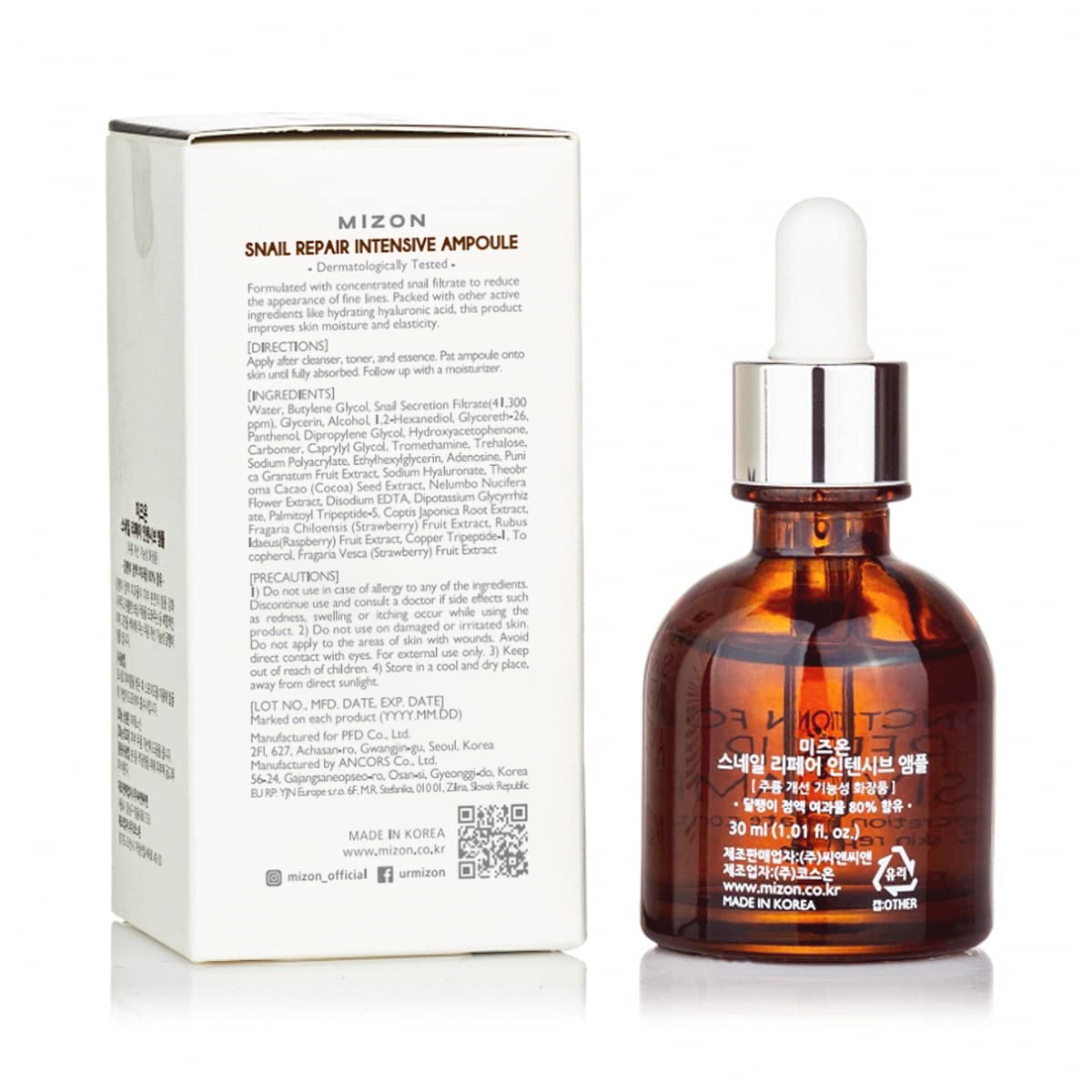 MIZON Snail Repair Intensive Ampoule Korean Snail Serum 1 01 - MIZON Official Imagery - 3