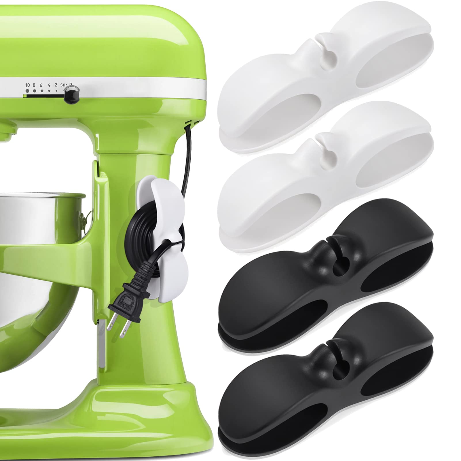 SisBroo Cord Organizer for Appliances, 4PCS Kitchen Appliance Cord Win - View 1