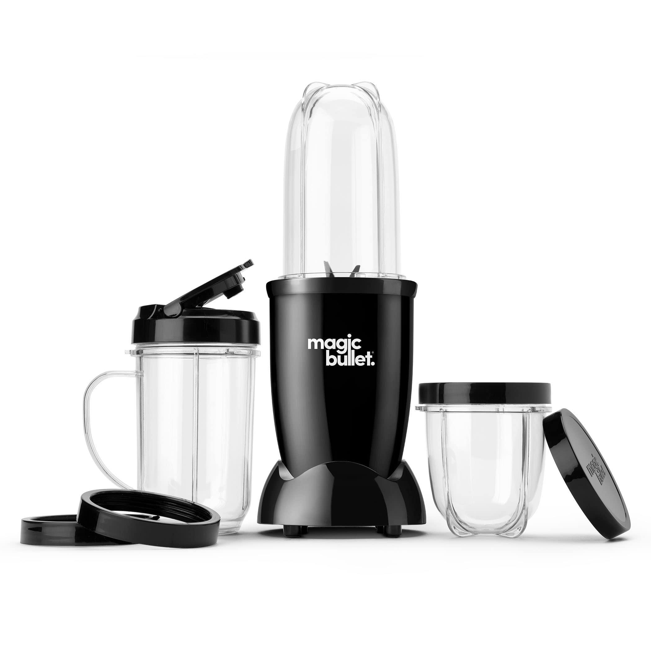 magic bullet Blender, Small, Black, 11 Piece Set by Magic Bullet - Angle View 3