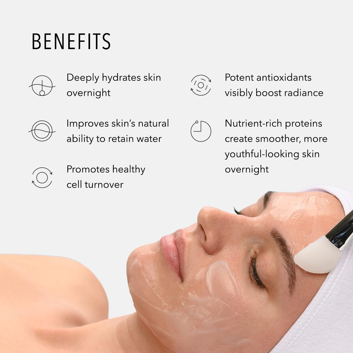 HydroPeptide Hydro Lock Overnight Hydrating Sleep Mask Face - HydroPeptide Official Imagery - 4