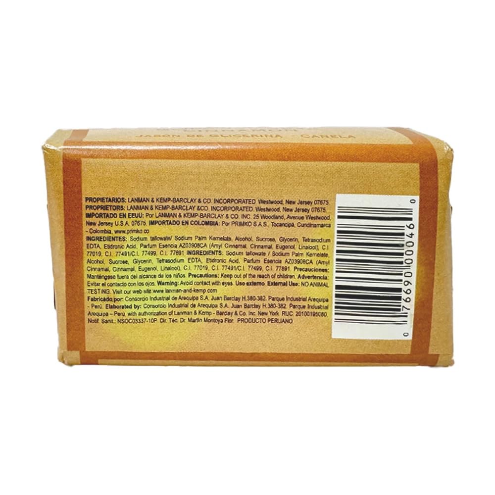 Lanman Kemp Cinnamon Soap Bar 3 35 Oz - Premium Selection Official Imagery - 3