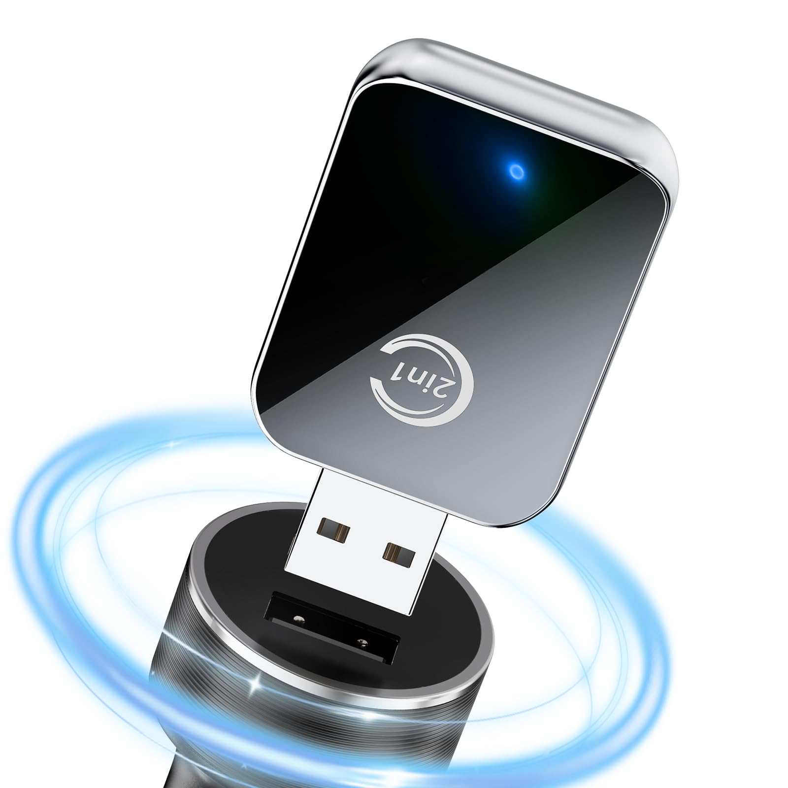 CZOCPOS Wireless Carplay Adapter for iPhone, 2 in 1 Plug and Play by CZOCPOS - Angle View 9
