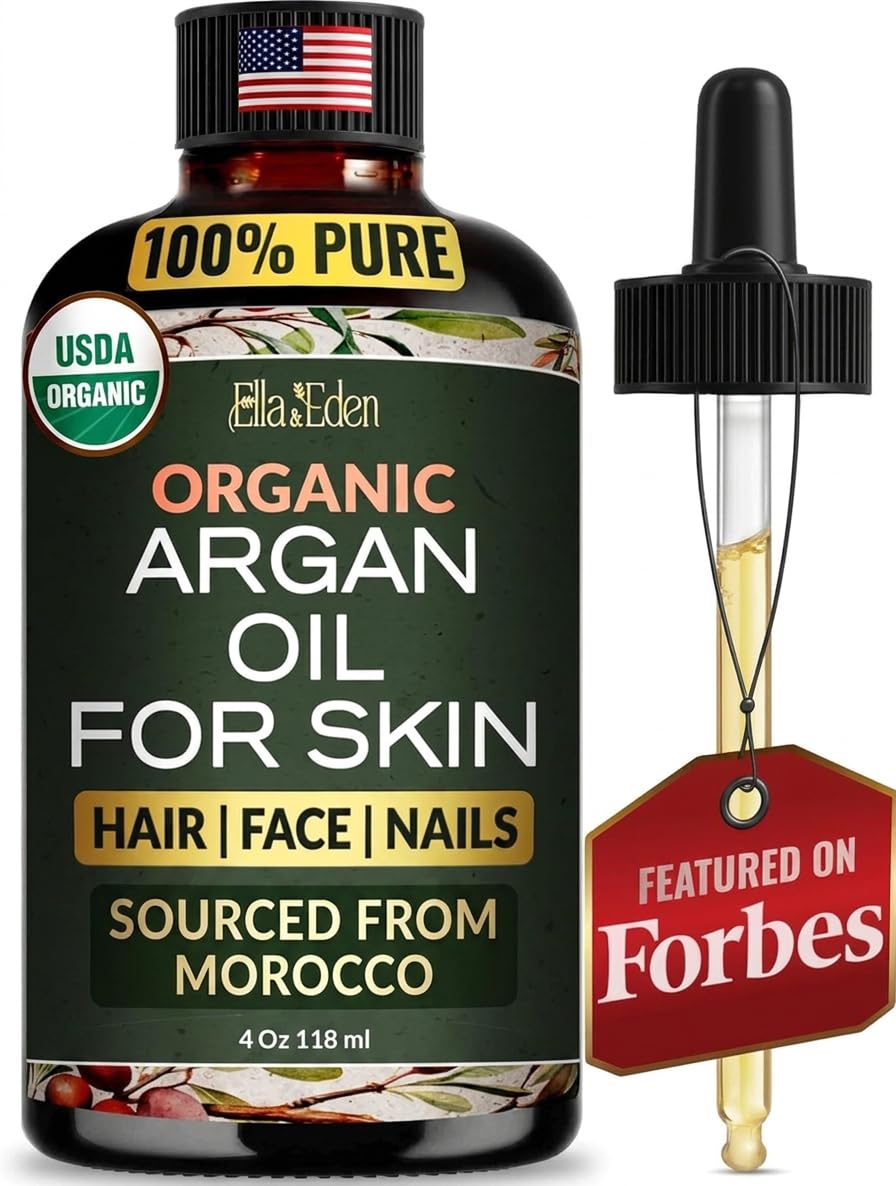 Organic Argan Oil for Hair Face Skin 100 Pure USDA Certified - Ella & Eden Official Imagery - 2