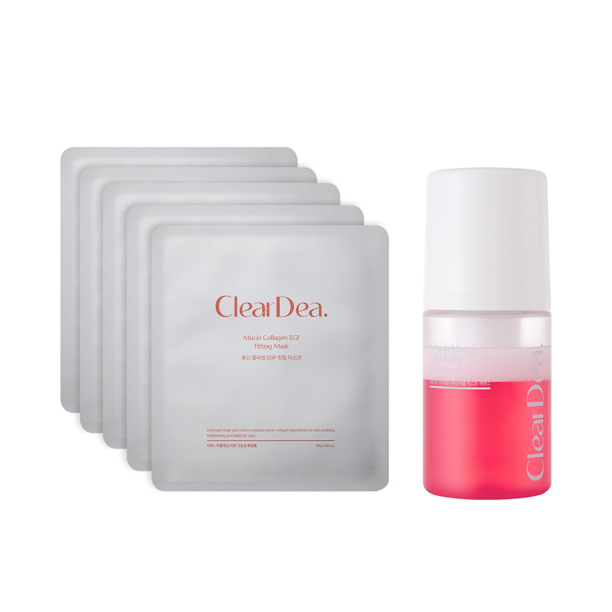 Mucin &amp; Collagen Duo – Radiance Skincare Set with Hydrogel - ClearDea