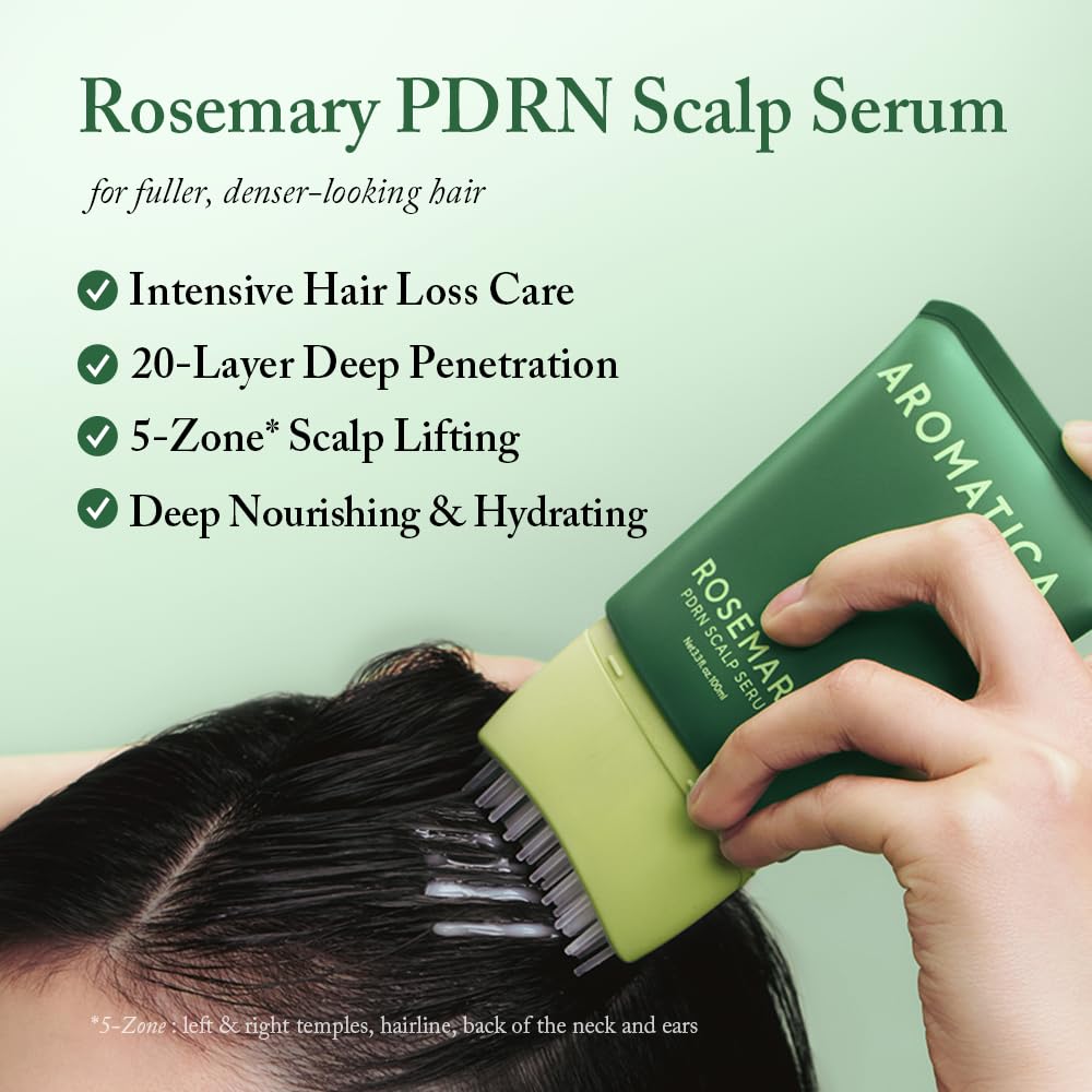AROMATICA Overnight Rosemary PDRN Scalp Serum for Scalp Treatment - AROMATICA Official Product View 3